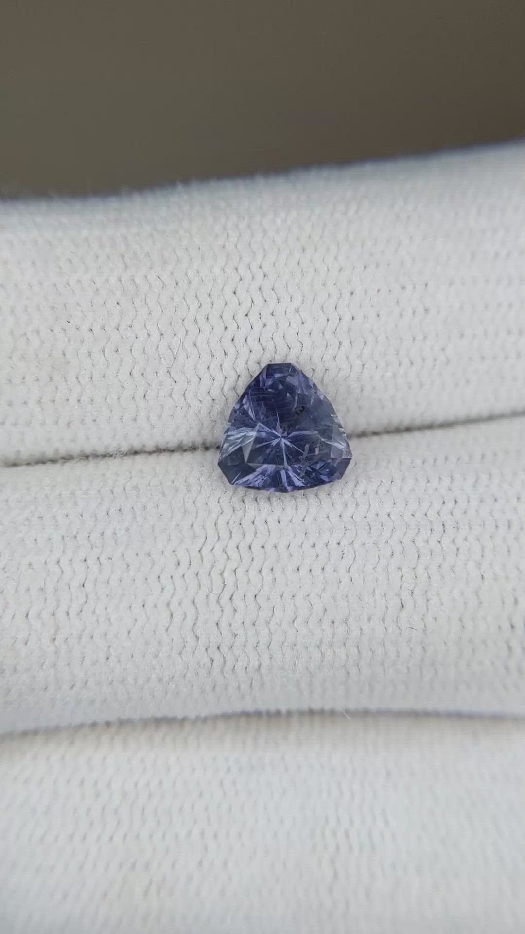 1.25 Ct. Bluish Purple Sapphire from Tanzania Size Video