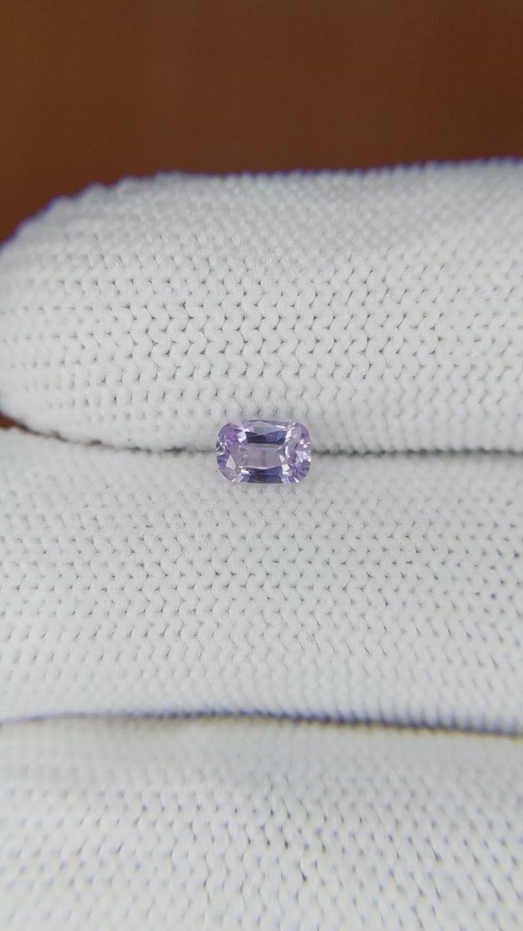 0.50 Ct. Purple Sapphire from Ceylon (Sri Lanka) Size Video
