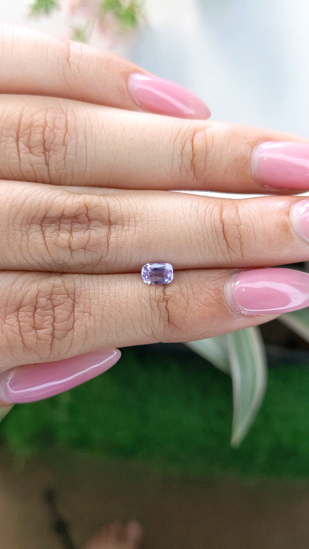 0.50 Ct. Purple Sapphire from Ceylon (Sri Lanka) Size Video
