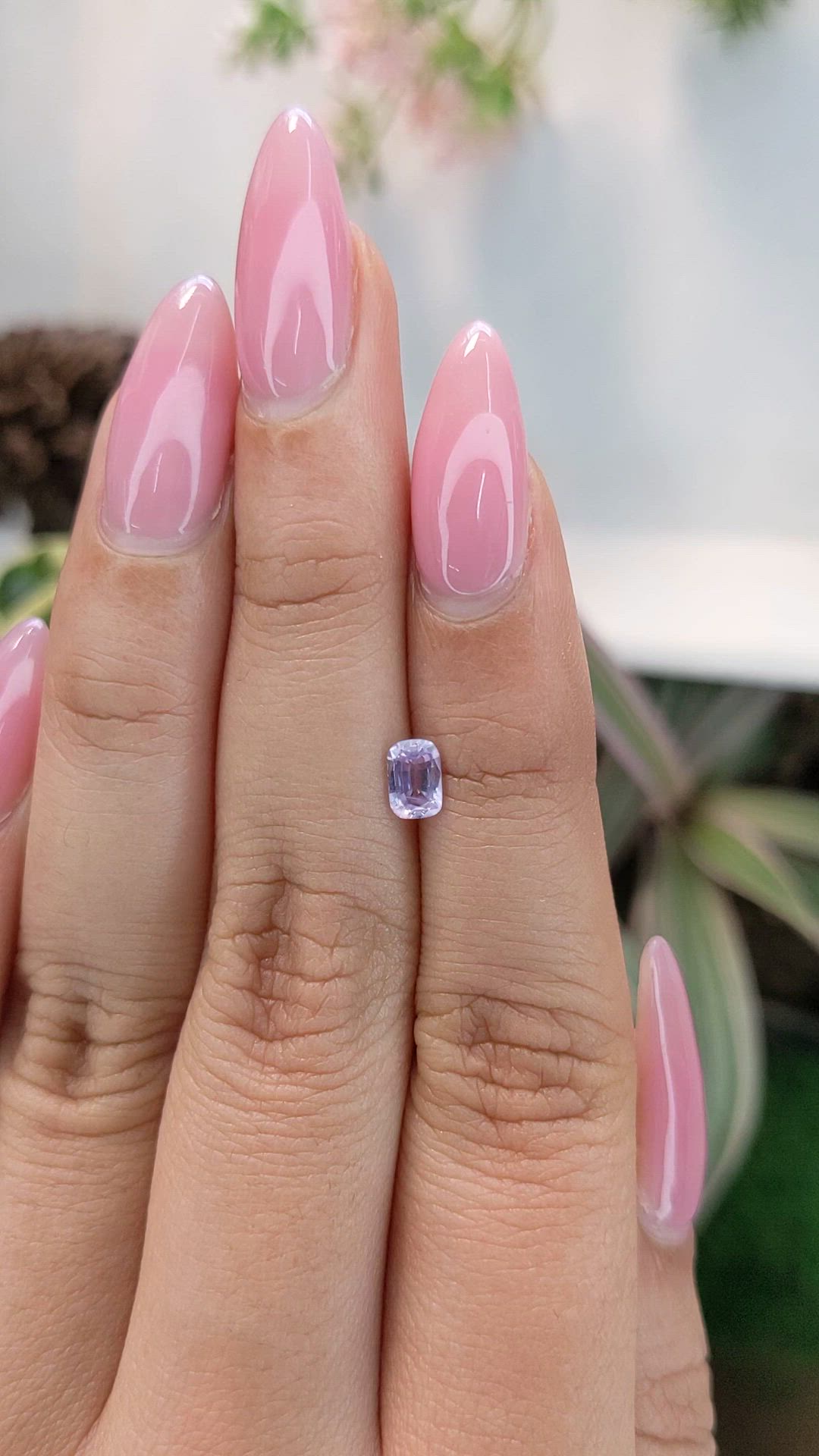 0.50 Ct. Purple Sapphire from Ceylon (Sri Lanka) Size Video