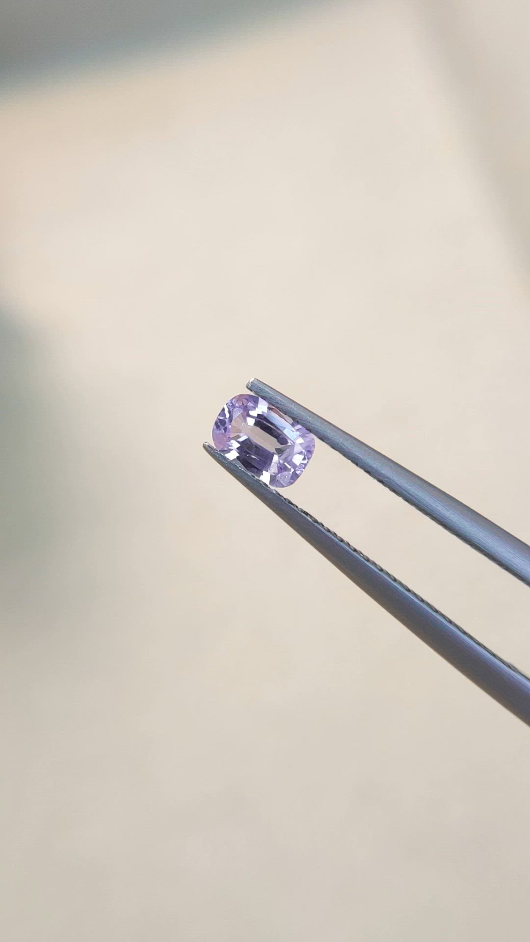 0.50 Ct. Purple Sapphire from Ceylon (Sri Lanka) Size Video