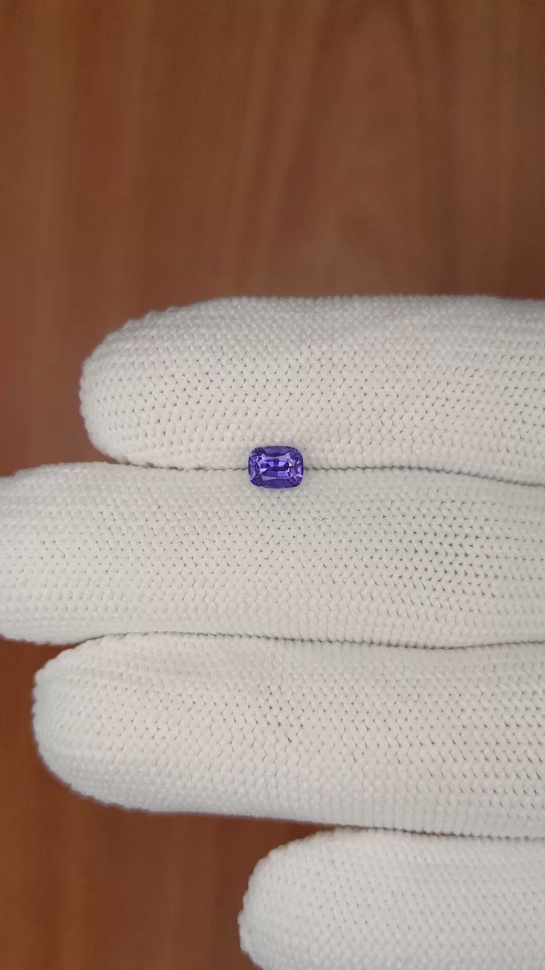 0.62 Ct. Color Change Sapphire from Ceylon (Sri Lanka) Size Video
