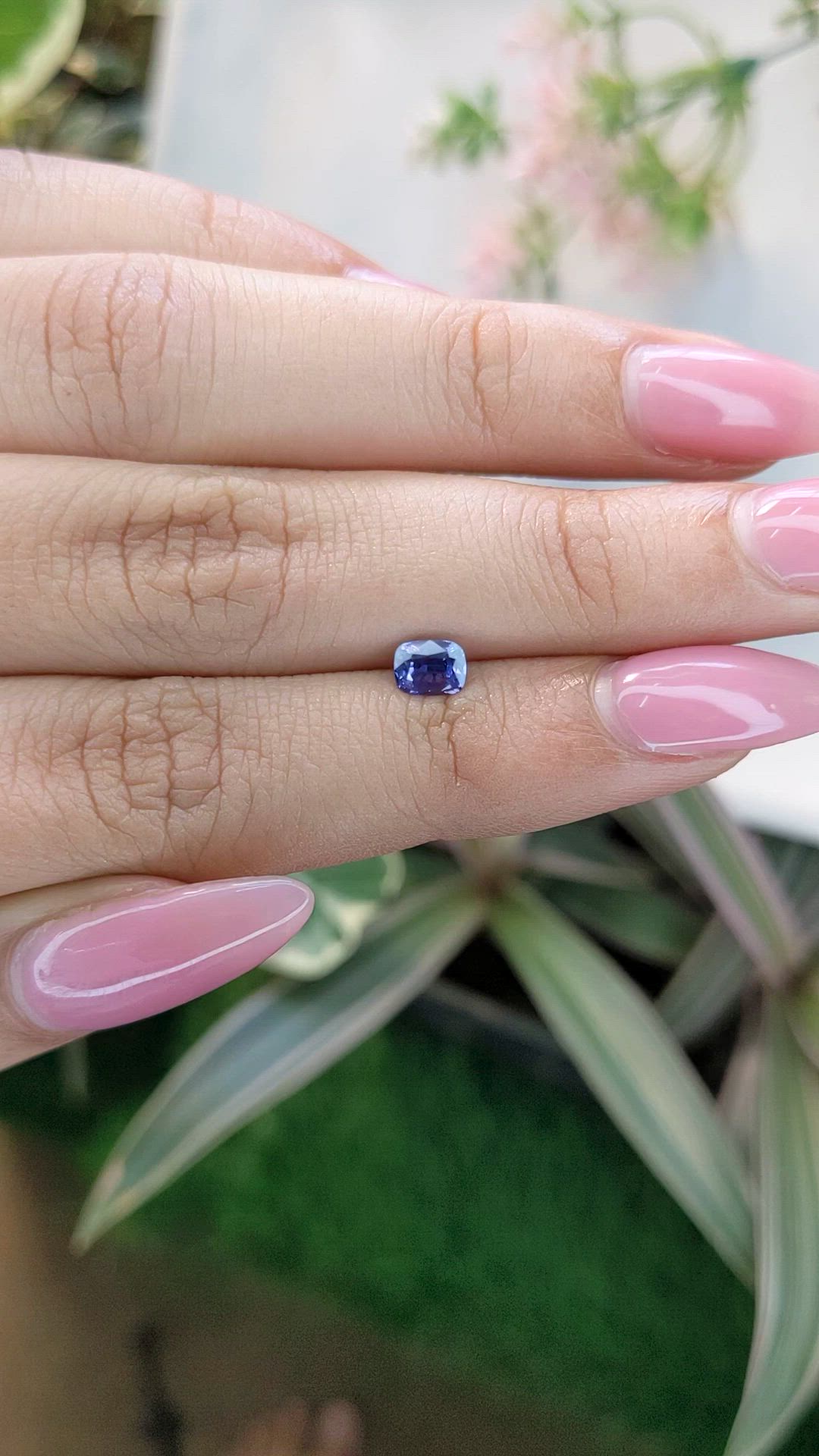 0.62 Ct. Color Change Sapphire from Ceylon (Sri Lanka) Size Video