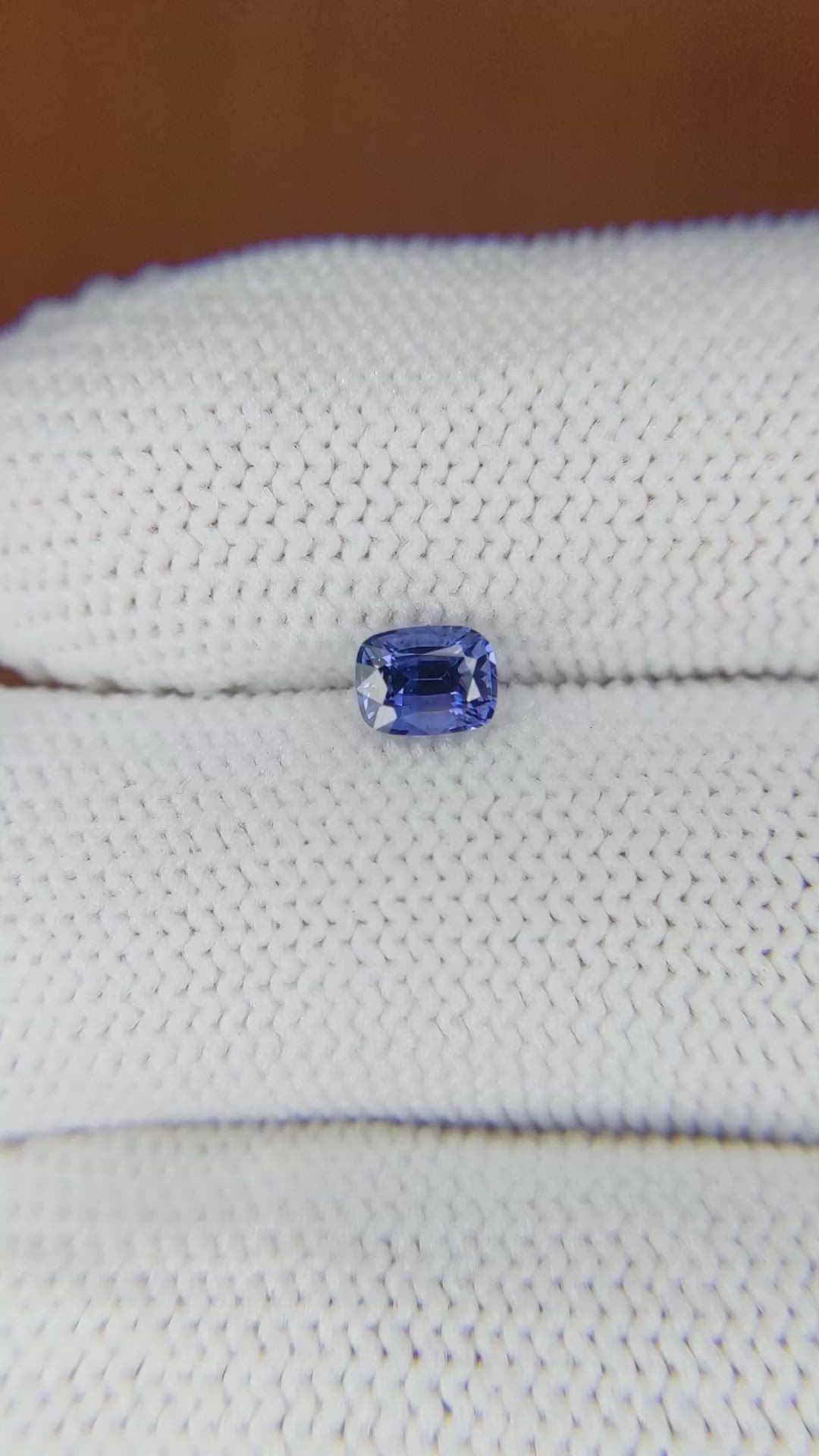 0.62 Ct. Color Change Sapphire from Ceylon (Sri Lanka) Size Video