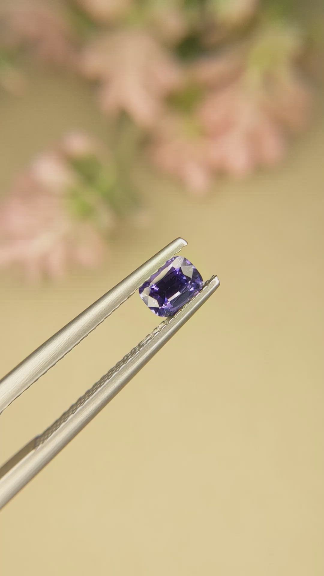 0.62 Ct. Color Change Sapphire from Ceylon (Sri Lanka) Size Video