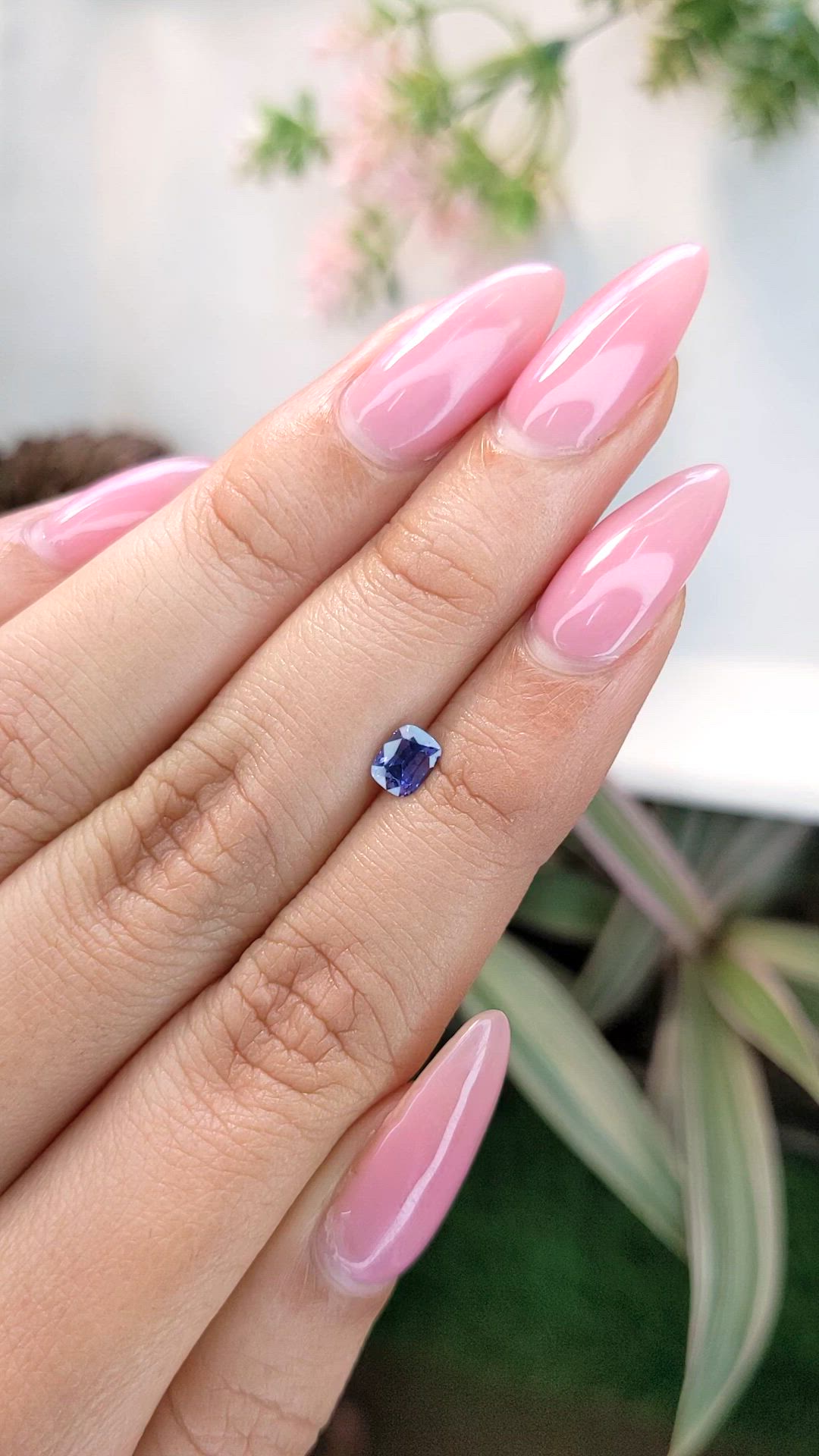 0.62 Ct. Color Change Sapphire from Ceylon (Sri Lanka) Size Video