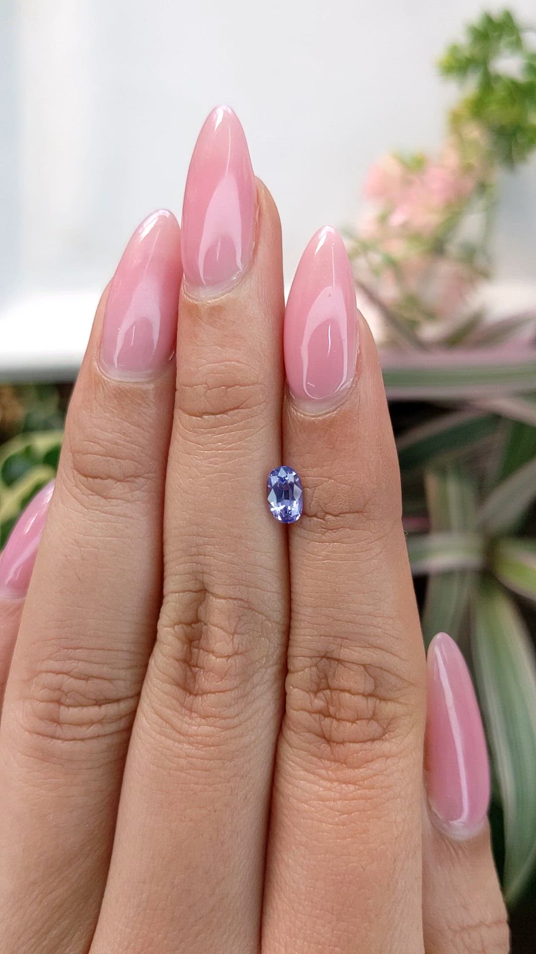 0.72 Ct. Sapphire from Ceylon (Sri Lanka) Size Video