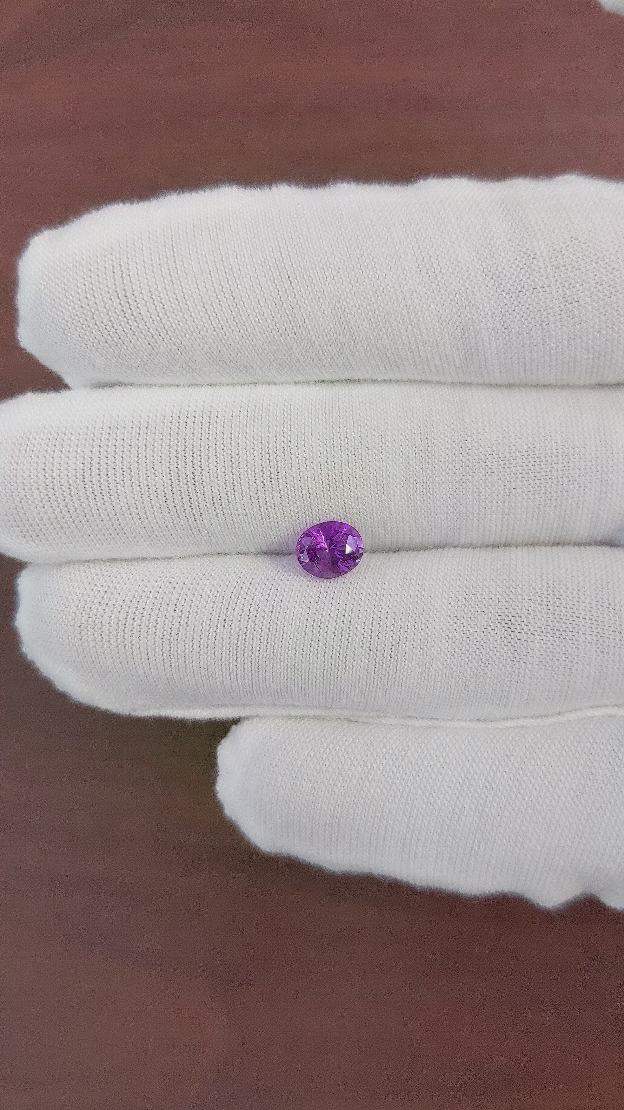 1.36 Ct. Color Change Sapphire from Tanzania Size Video