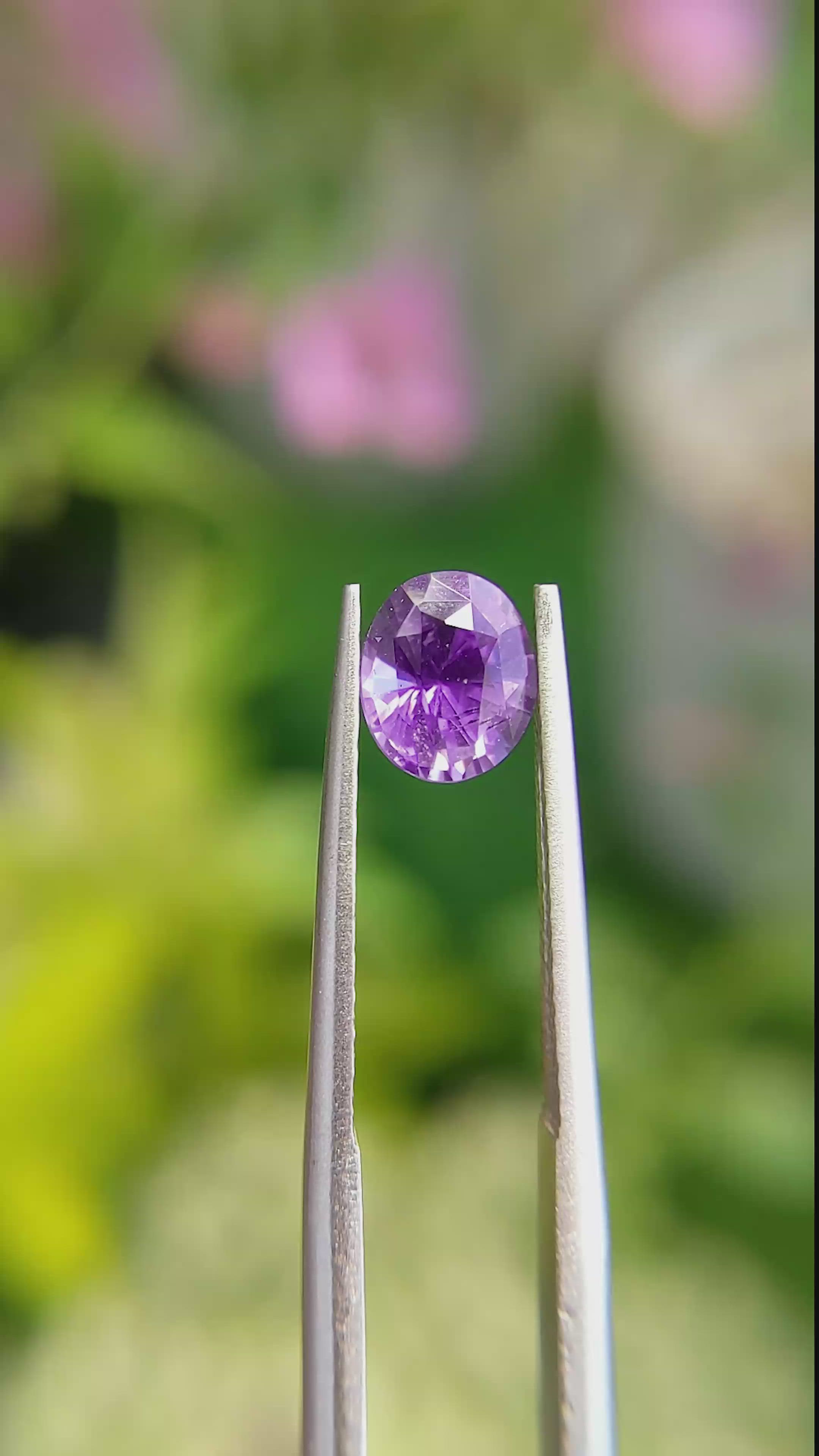 1.36 Ct. Color Change Sapphire from Tanzania Size Video