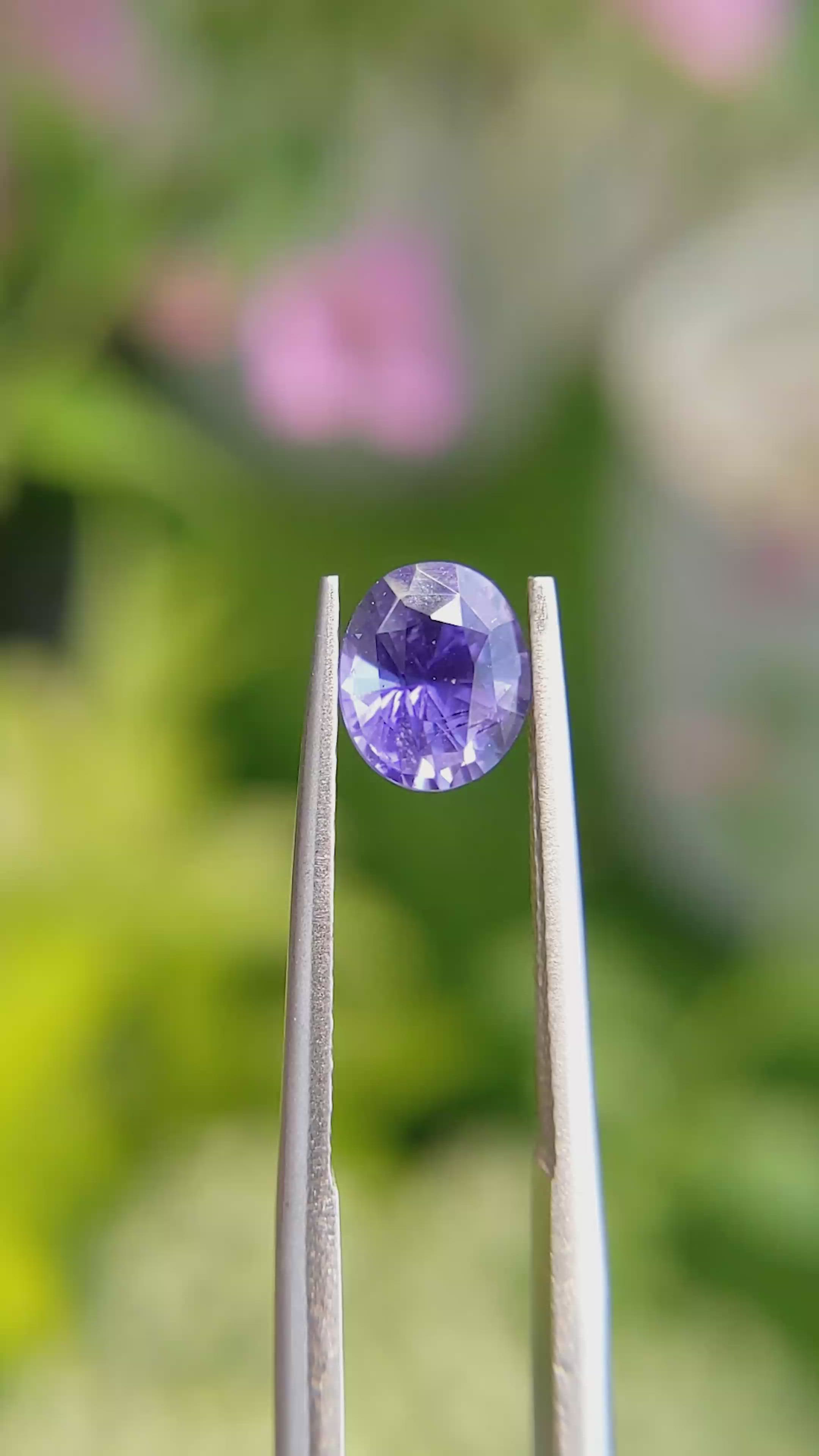 1.36 Ct. Color Change Sapphire from Tanzania Size Video
