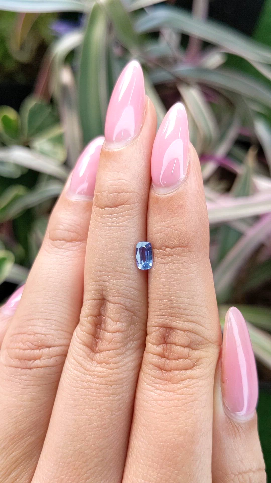 0.55 Ct. Blue Sapphire from Ceylon (Sri Lanka) Size Video