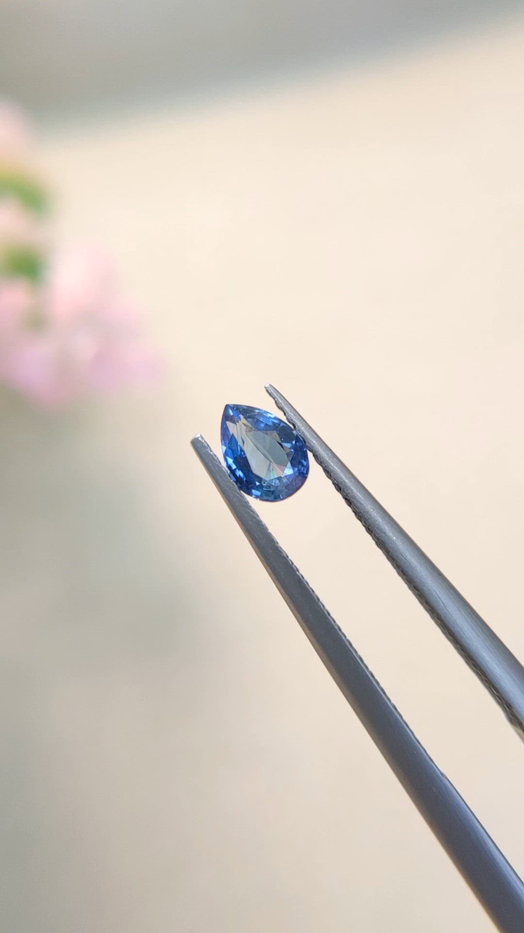 0.53 Ct. Blue Sapphire from Ceylon (Sri Lanka) Size Video