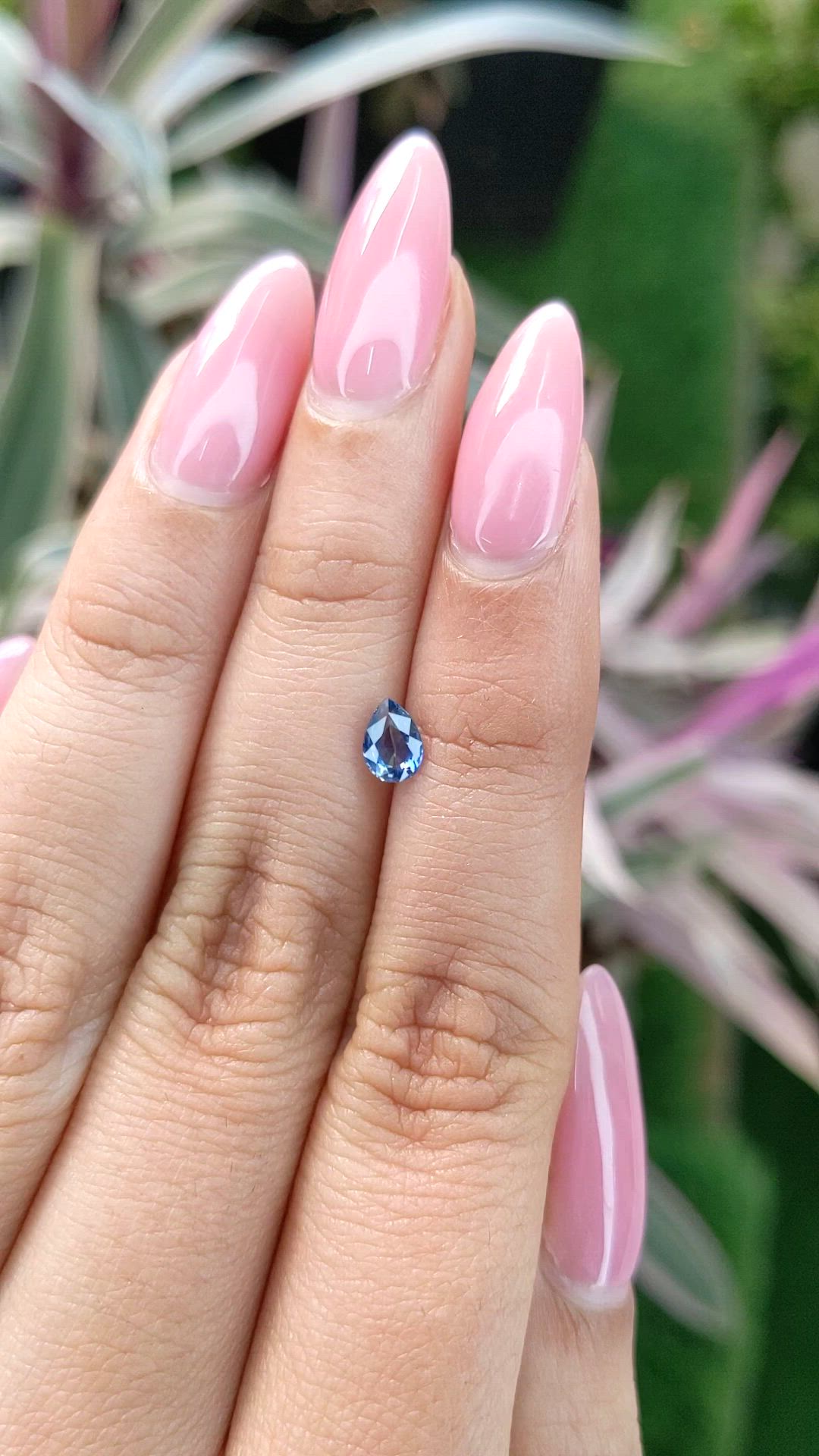 0.53 Ct. Blue Sapphire from Ceylon (Sri Lanka) Size Video