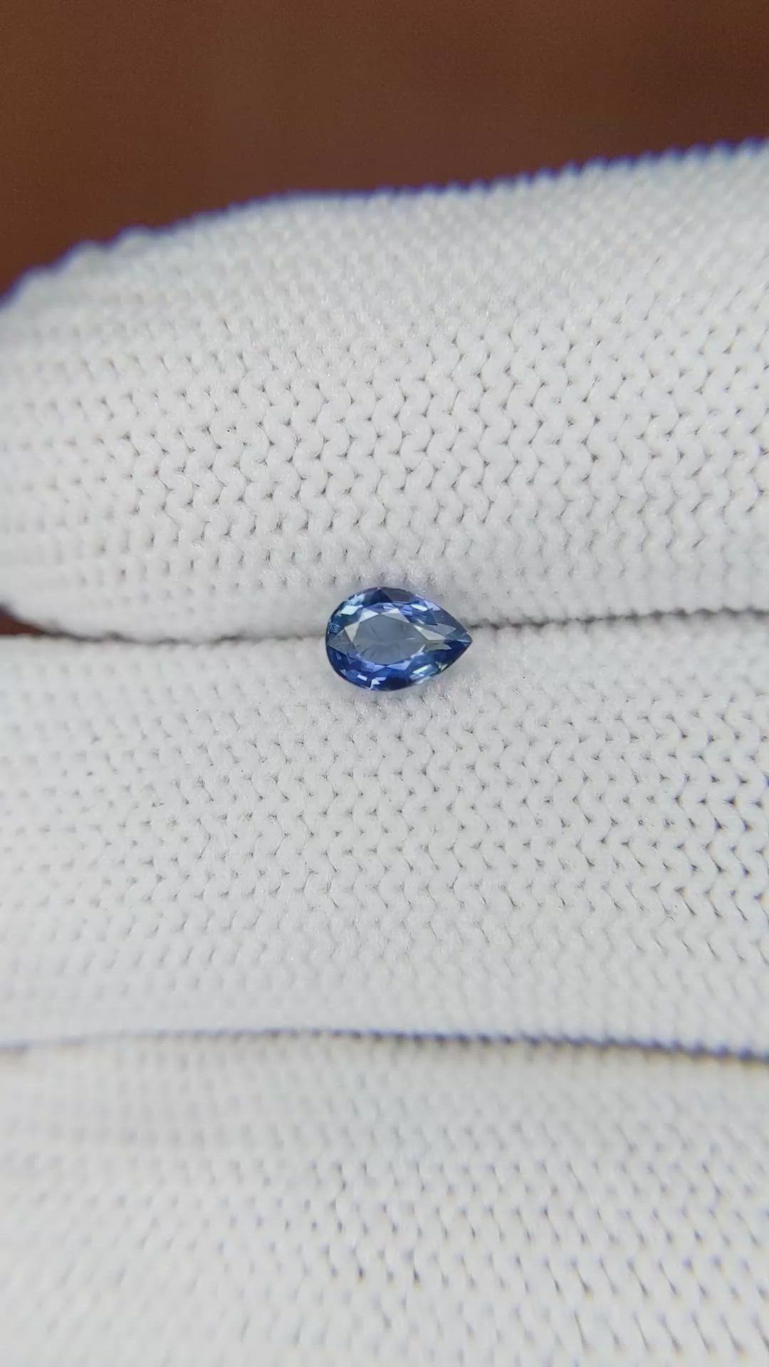 0.53 Ct. Blue Sapphire from Ceylon (Sri Lanka) Size Video