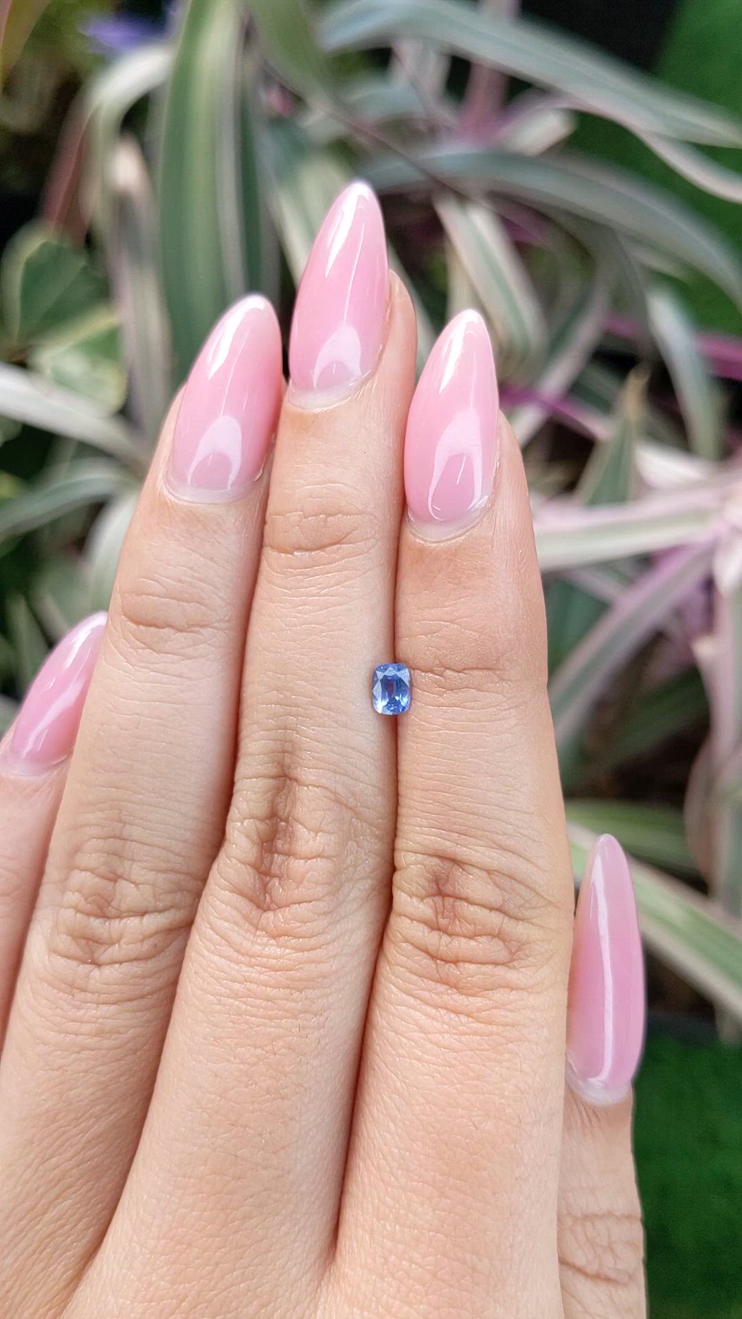 0.36 Ct. Blue Sapphire from Ceylon (Sri Lanka) Size Video
