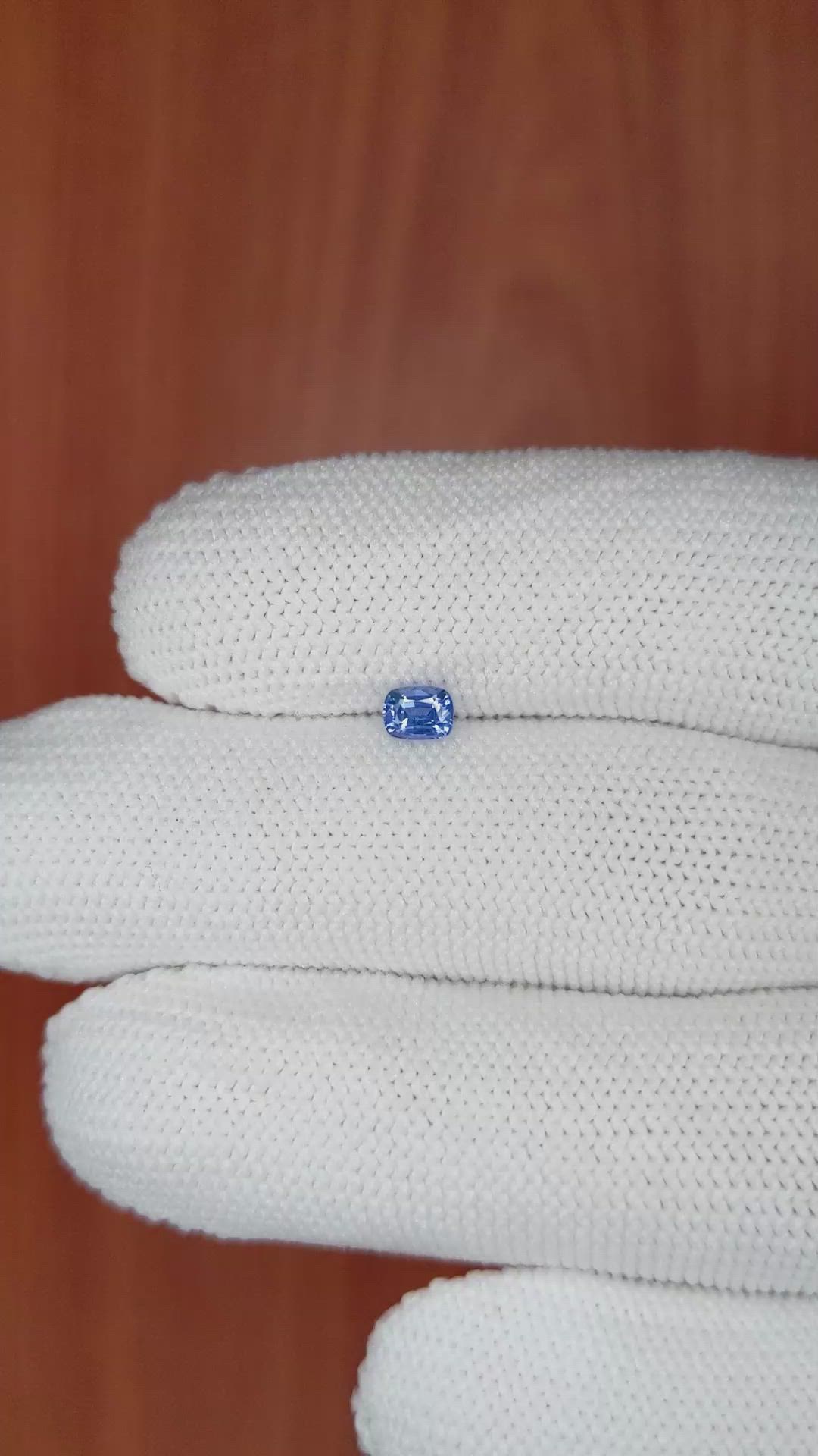 0.36 Ct. Blue Sapphire from Ceylon (Sri Lanka) Size Video