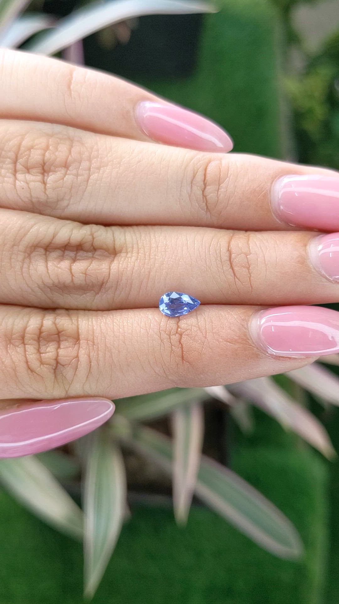 0.63 Ct. Blue Sapphire from Ceylon (Sri Lanka) Size Video