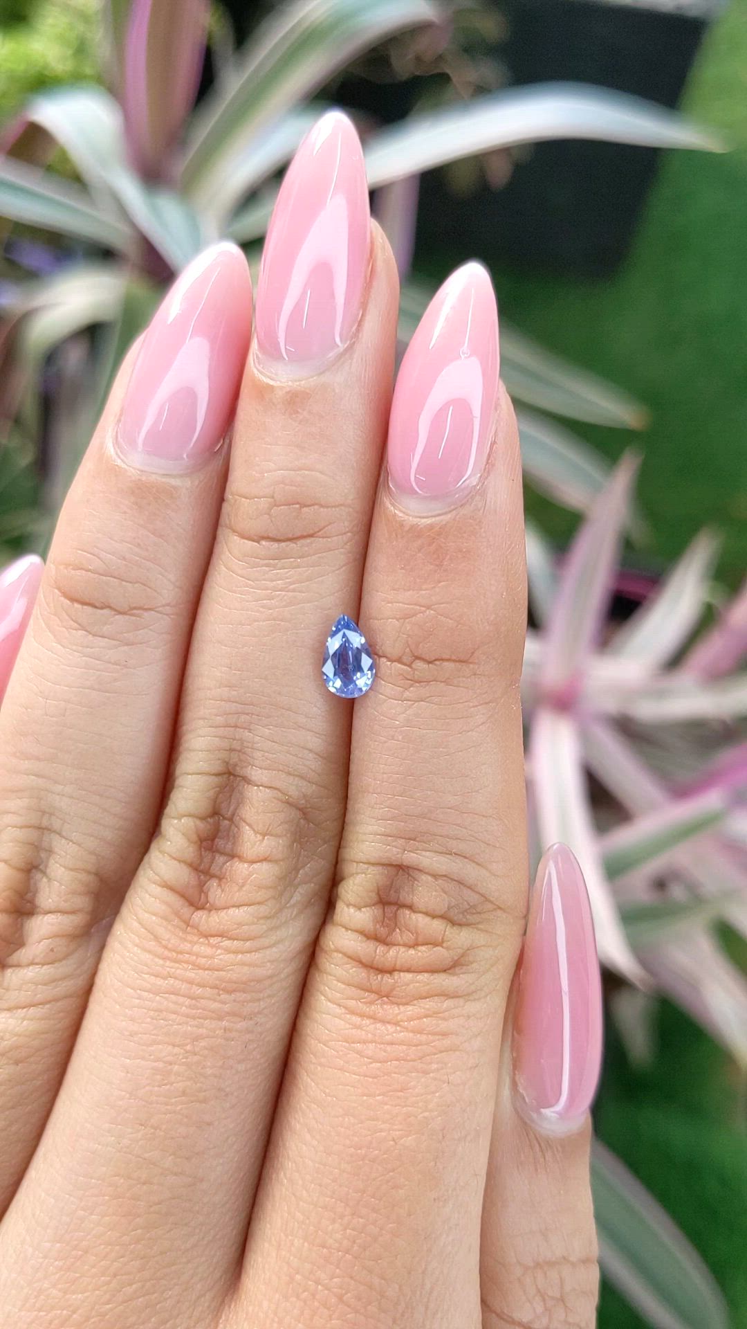 0.63 Ct. Blue Sapphire from Ceylon (Sri Lanka) Size Video