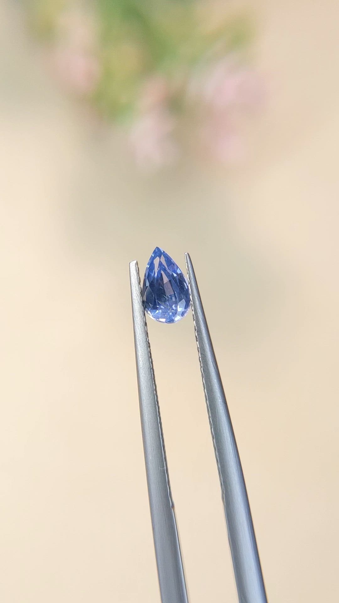 0.63 Ct. Blue Sapphire from Ceylon (Sri Lanka) Size Video