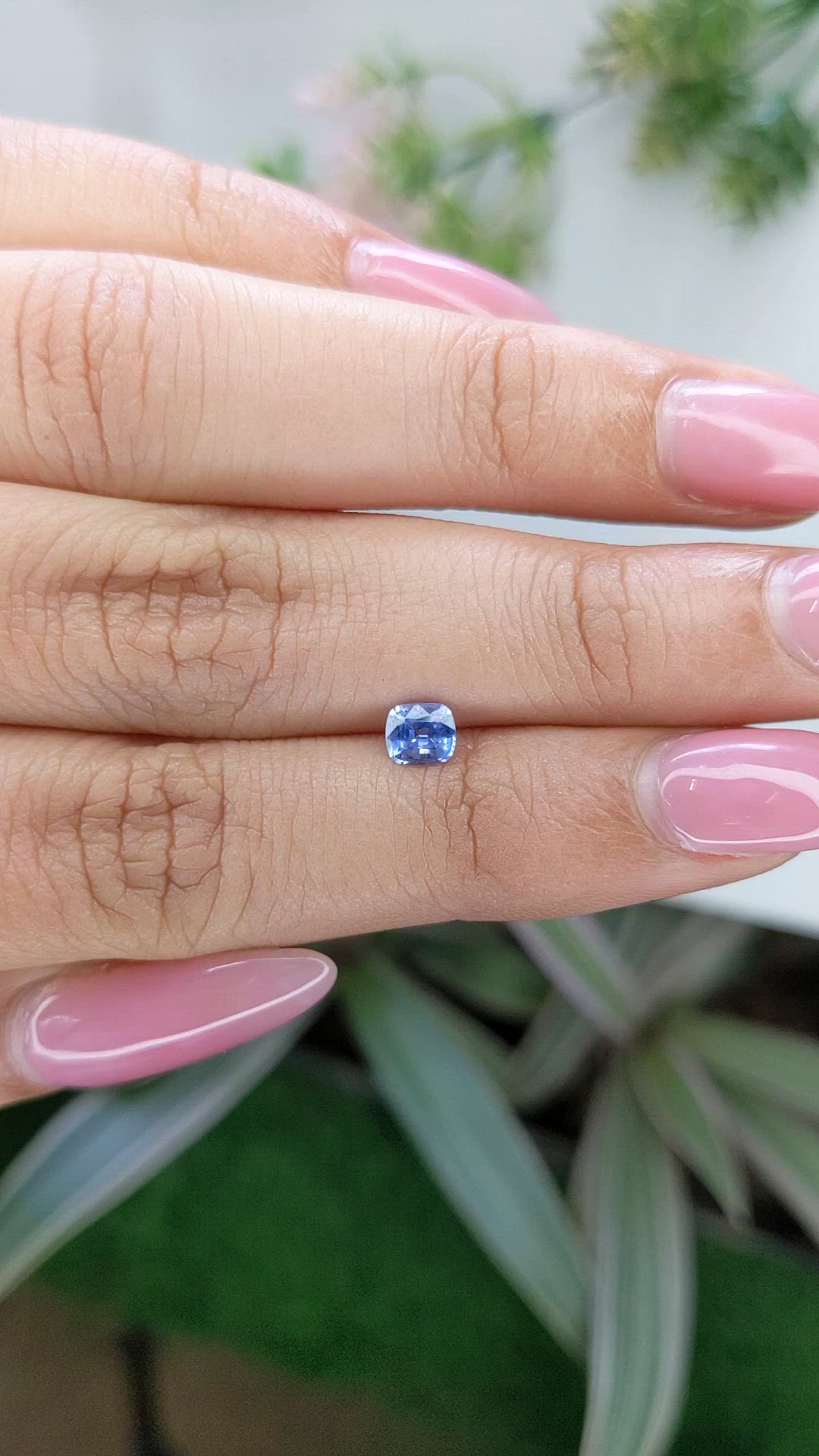 0.44 Ct. Blue Sapphire from Ceylon (Sri Lanka) Size Video