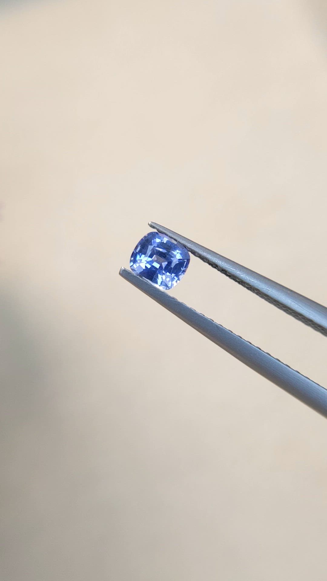 0.44 Ct. Blue Sapphire from Ceylon (Sri Lanka) Size Video