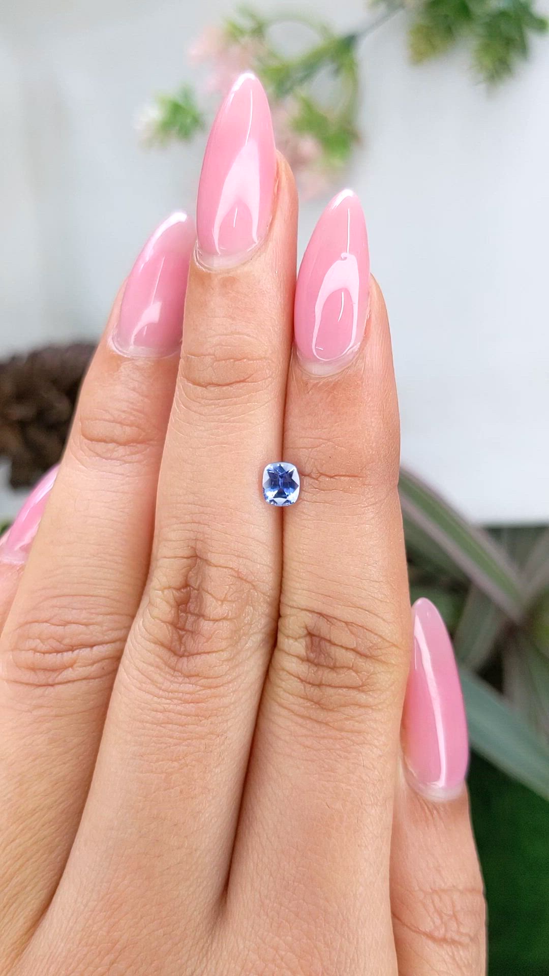 0.51 Ct. Blue Sapphire from Ceylon (Sri Lanka) Size Video