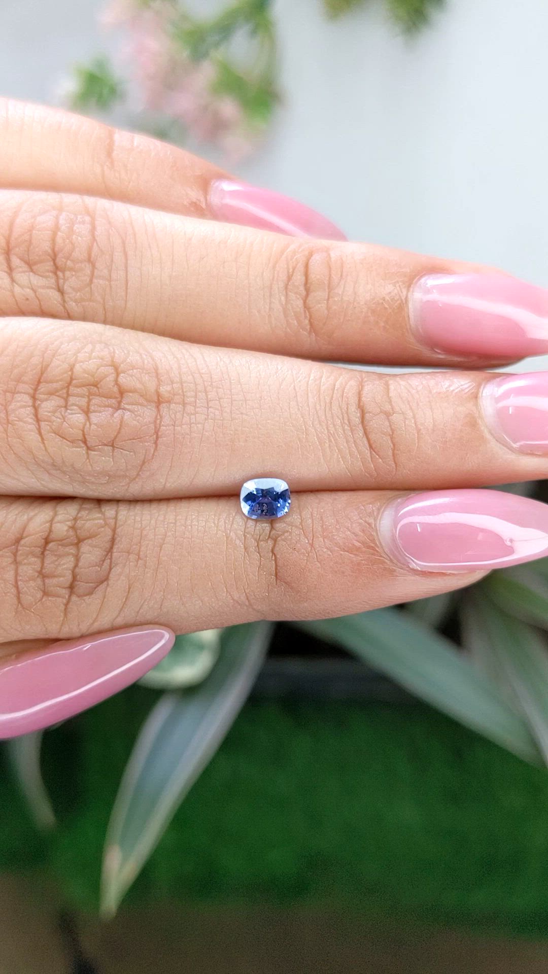 0.51 Ct. Blue Sapphire from Ceylon (Sri Lanka) Size Video