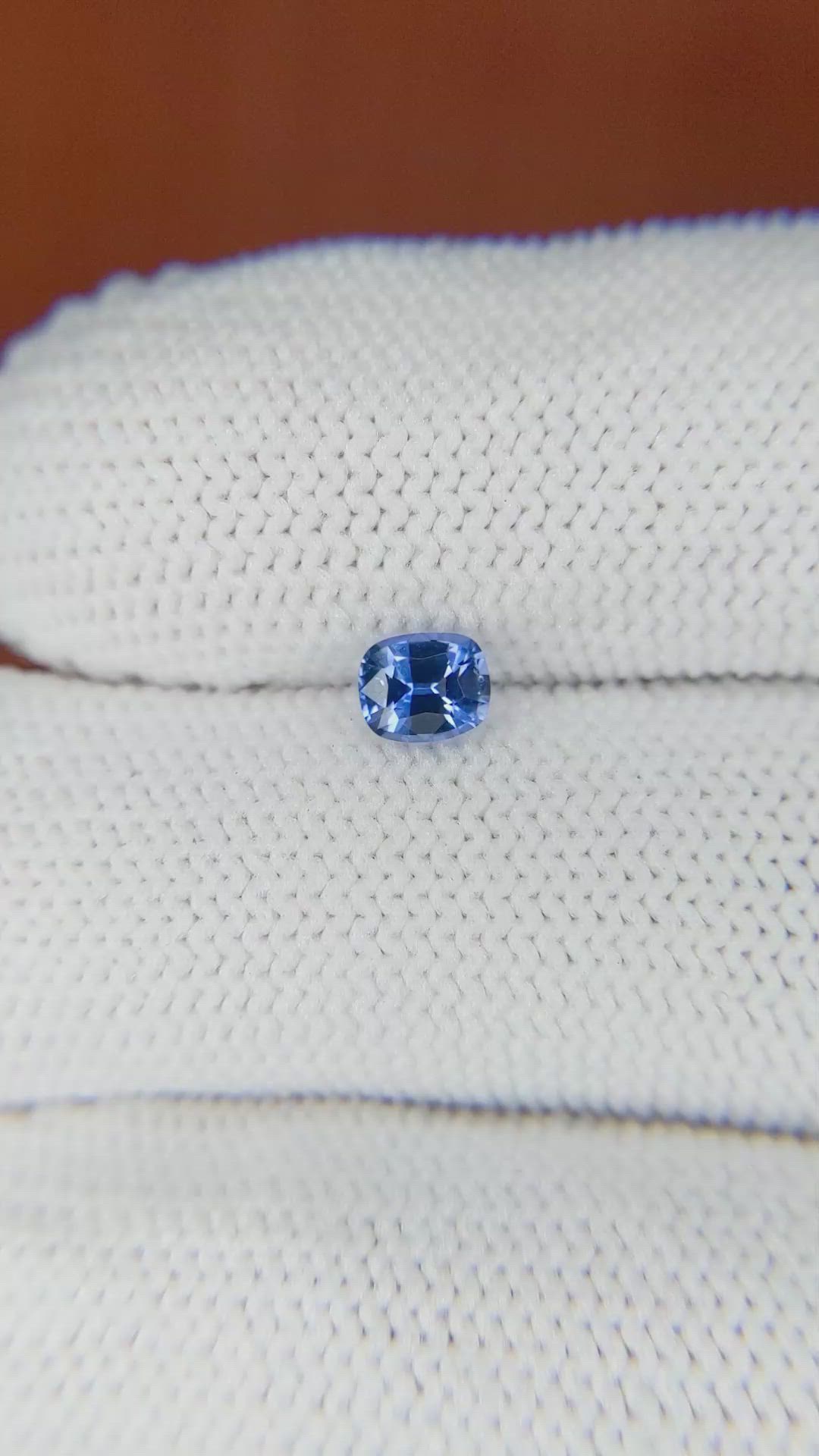 0.51 Ct. Blue Sapphire from Ceylon (Sri Lanka) Size Video