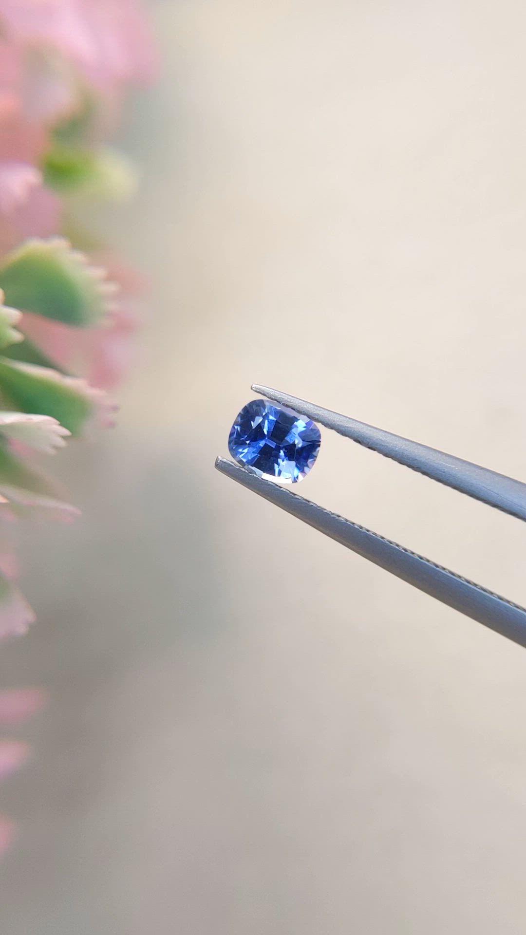 0.51 Ct. Blue Sapphire from Ceylon (Sri Lanka) Size Video