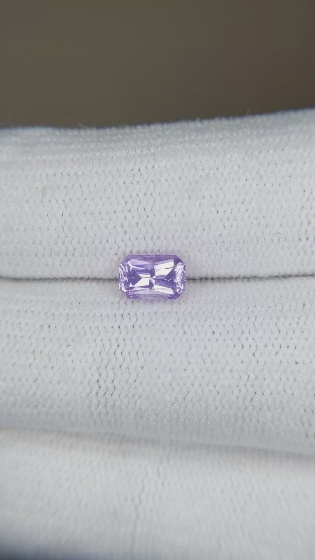 0.74 Ct. Purple Sapphire from Ceylon (Sri Lanka) Size Video