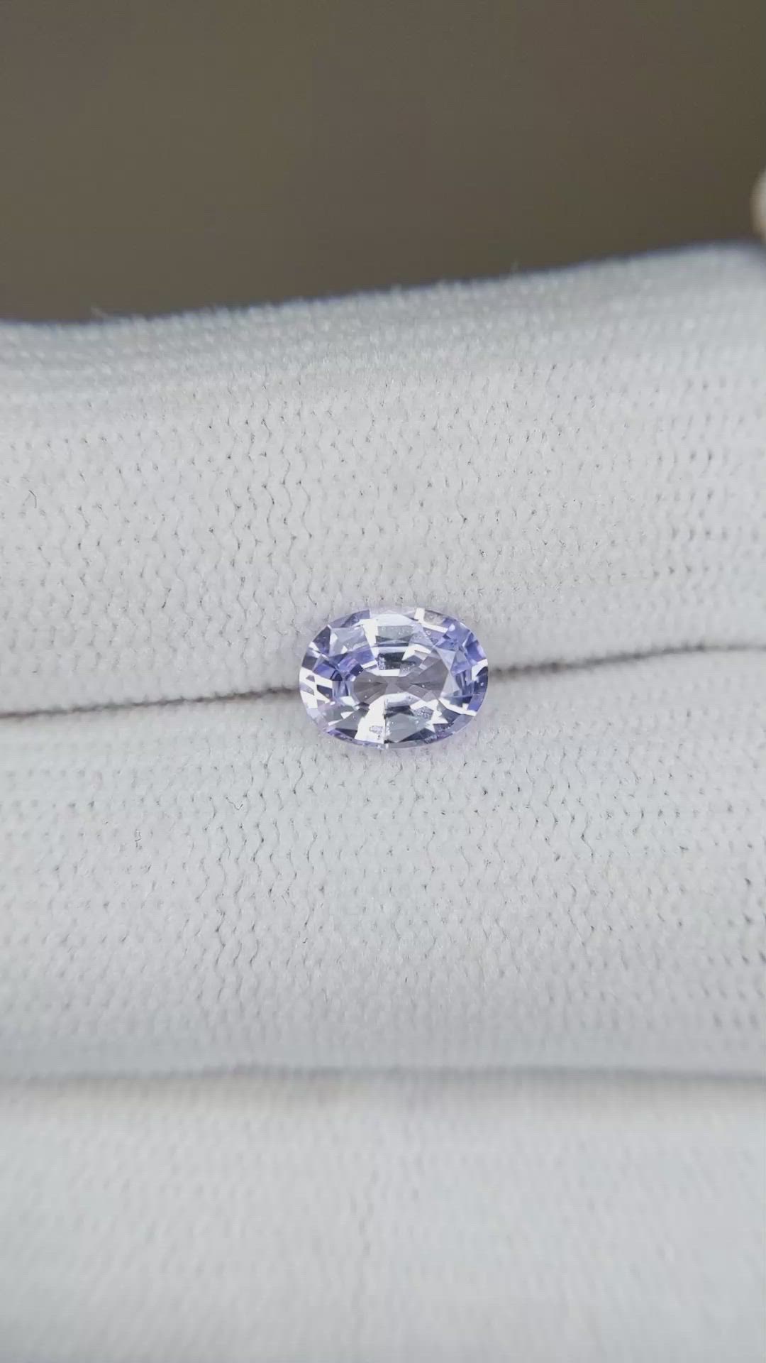 0.91 Ct. Blue Sapphire from Ceylon (Sri Lanka) Size Video
