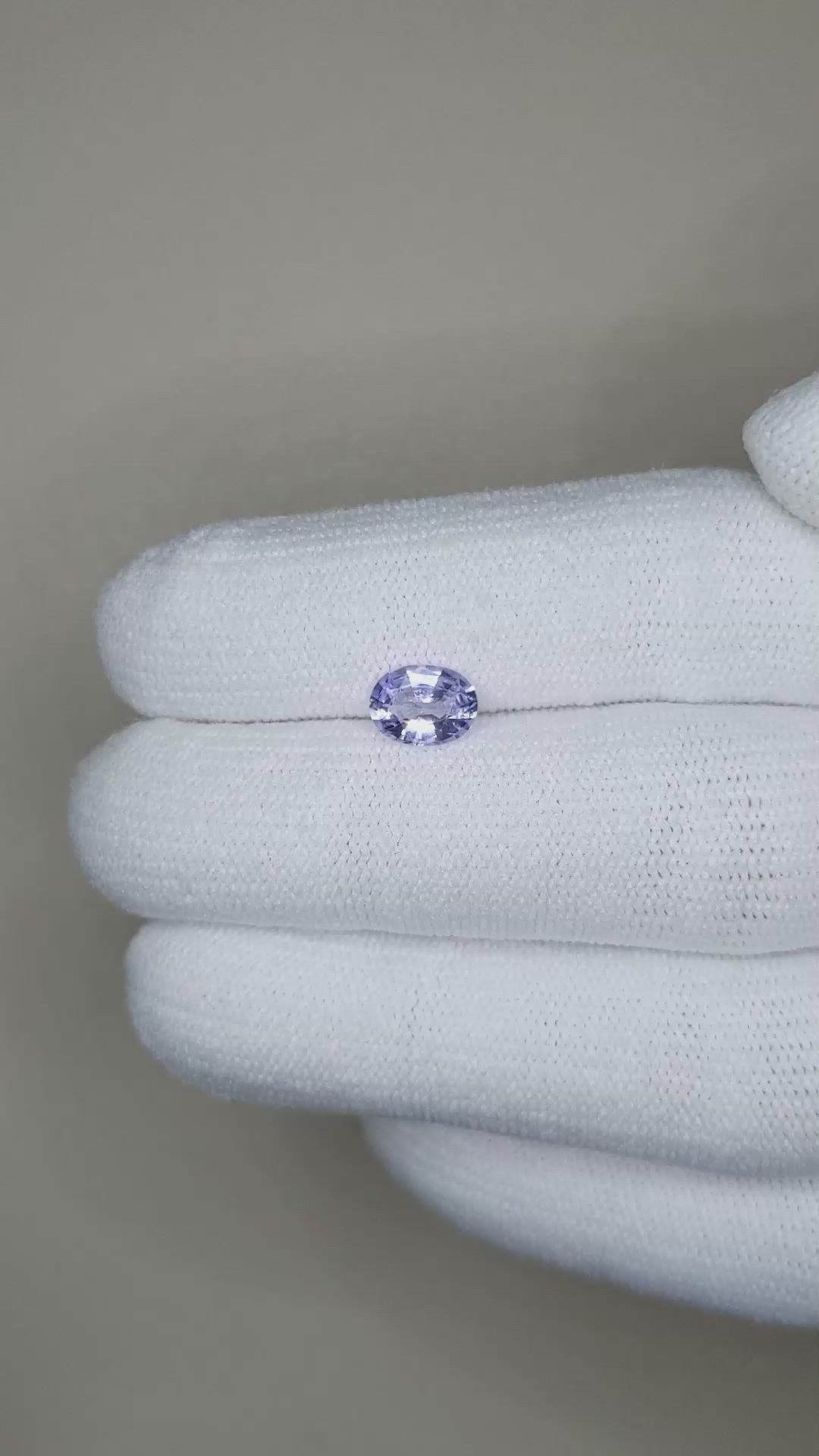 0.91 Ct. Blue Sapphire from Ceylon (Sri Lanka) Size Video