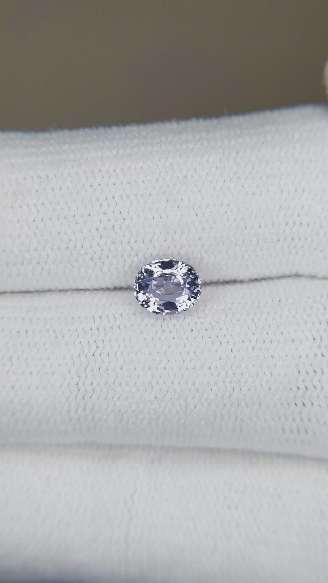 0.85 Ct. Blue Sapphire from Ceylon (Sri Lanka) Size Video
