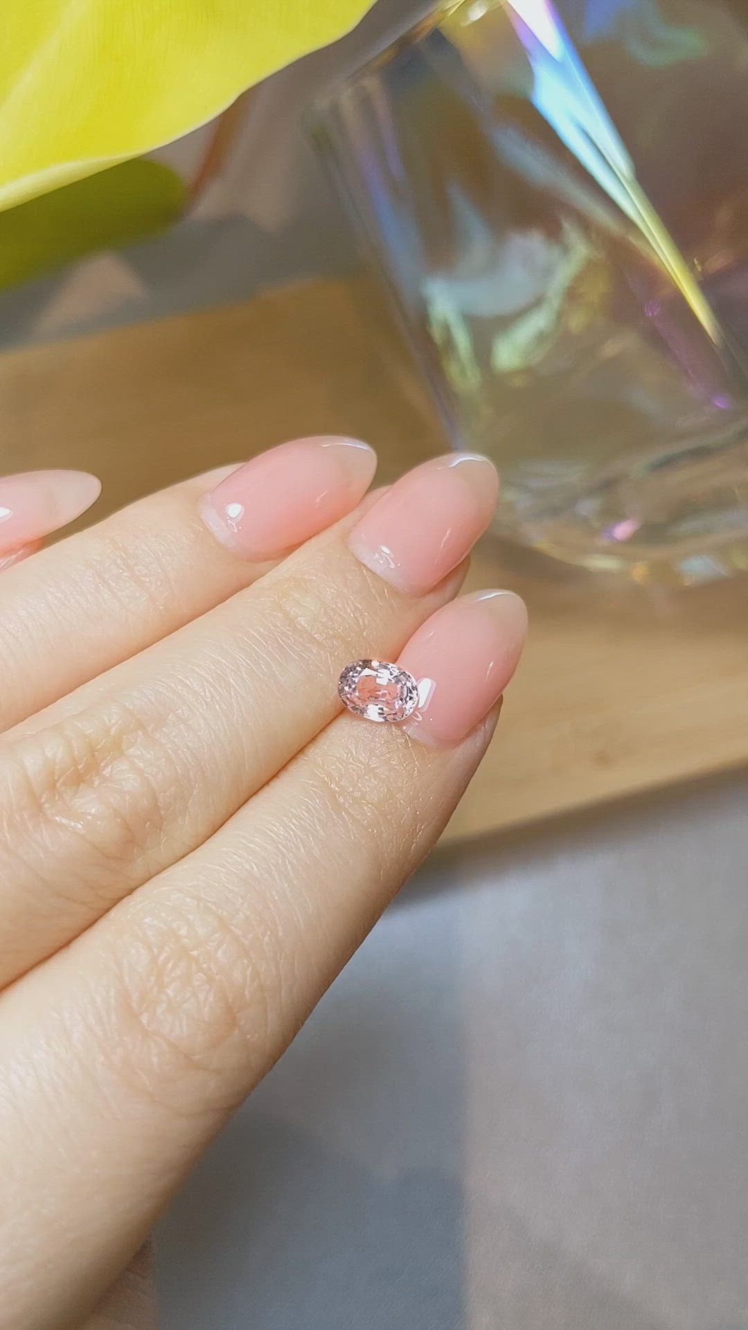 1.09 Ct. Pink Sapphire from Ceylon (Sri Lanka) Size Video