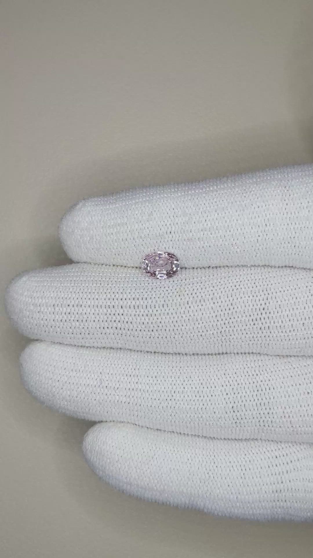 1.09 Ct. Pink Sapphire from Ceylon (Sri Lanka) Size Video