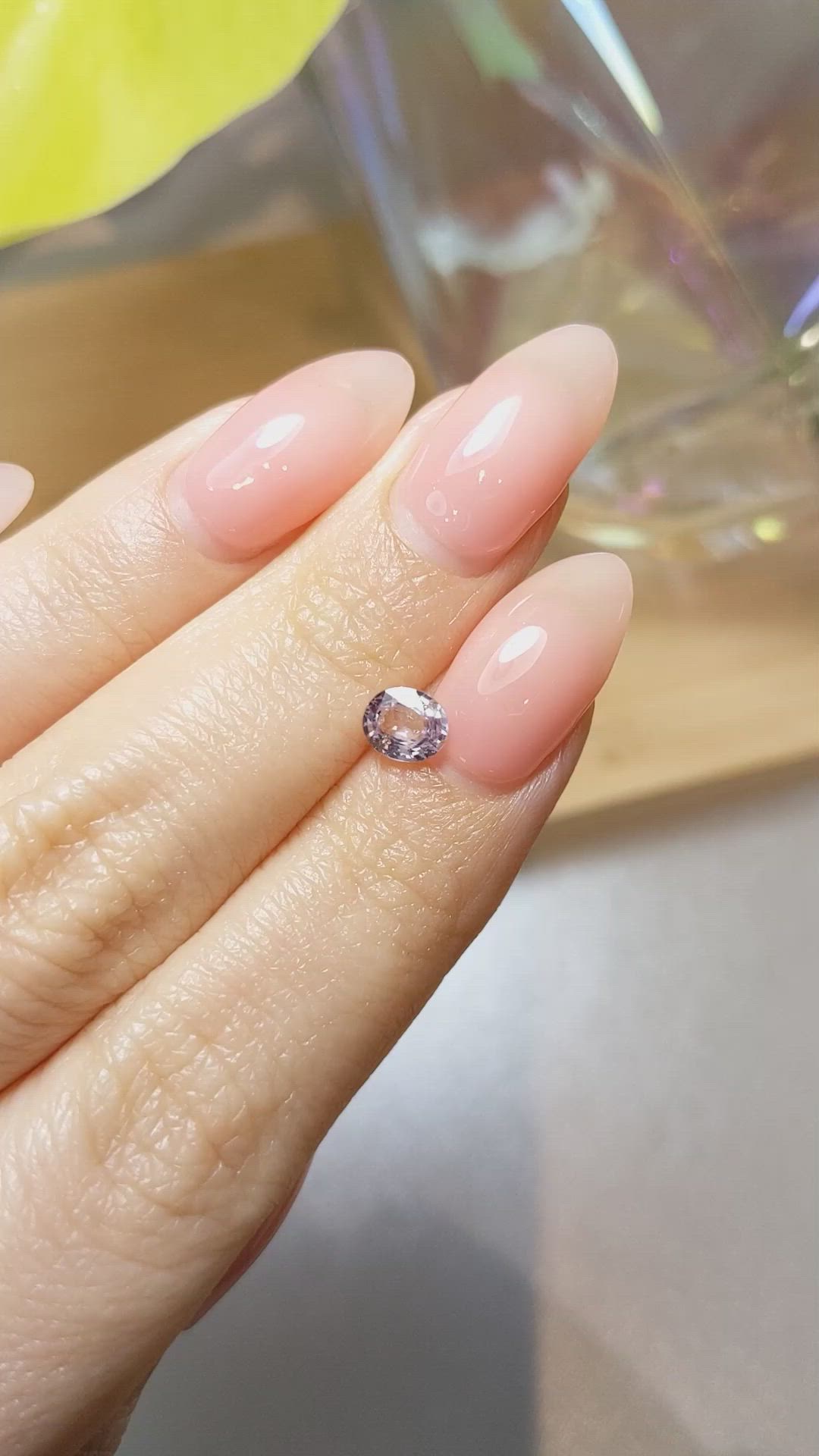 0.79 Ct. Pink Sapphire from Ceylon (Sri Lanka) Size Video