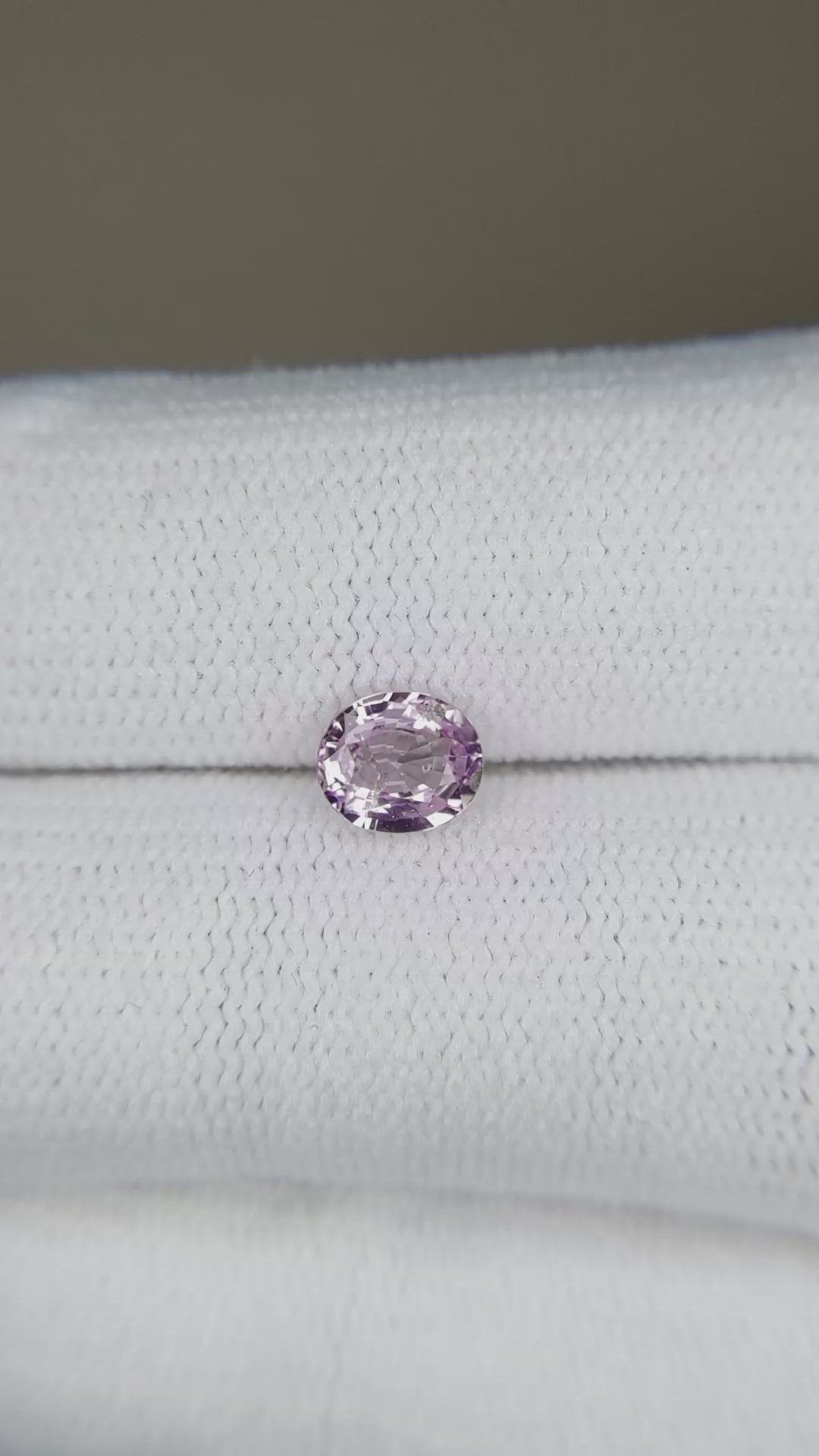 0.79 Ct. Pink Sapphire from Ceylon (Sri Lanka) Size Video