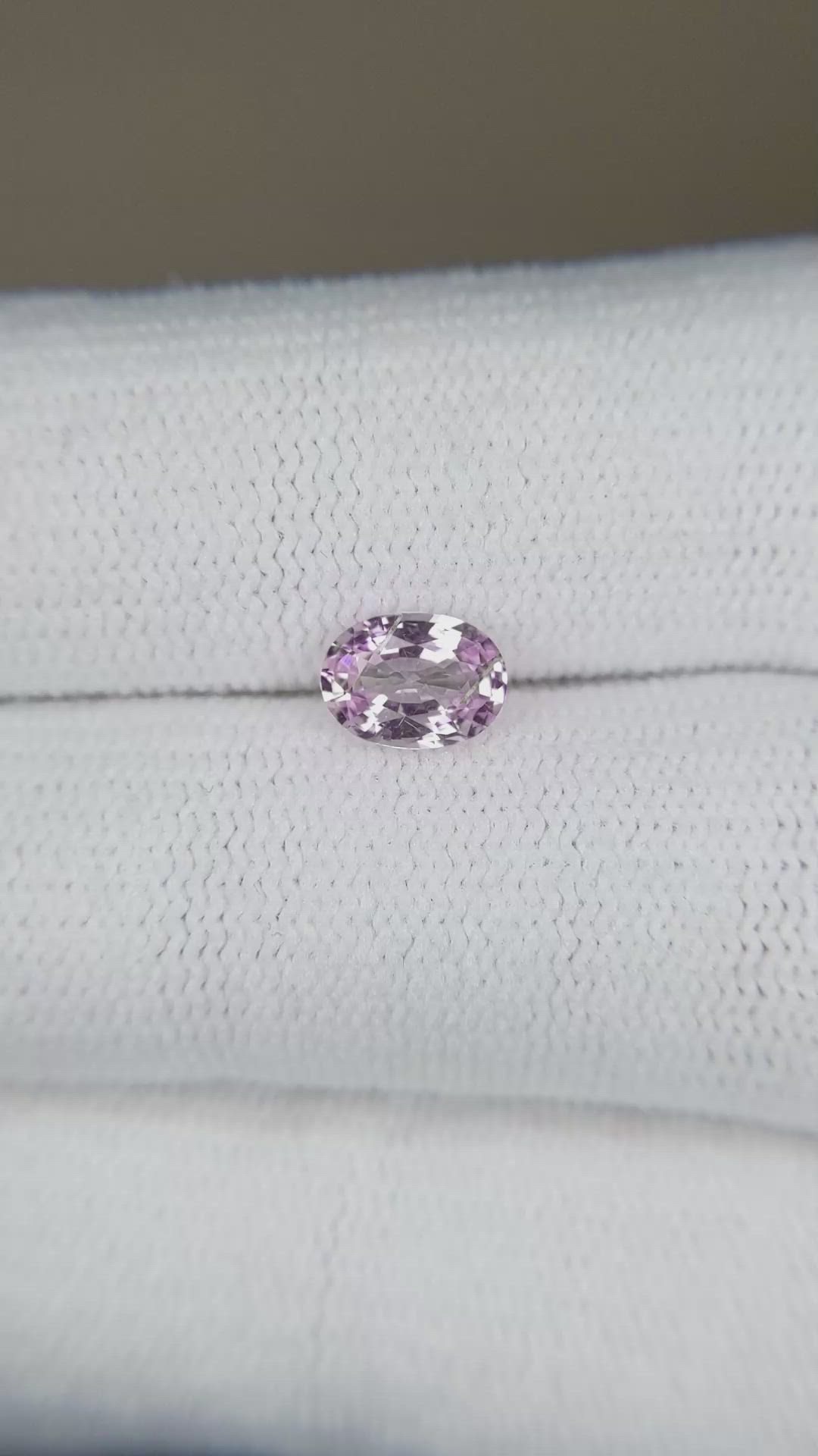 0.82 Ct. Pink Sapphire from Ceylon (Sri Lanka) Size Video
