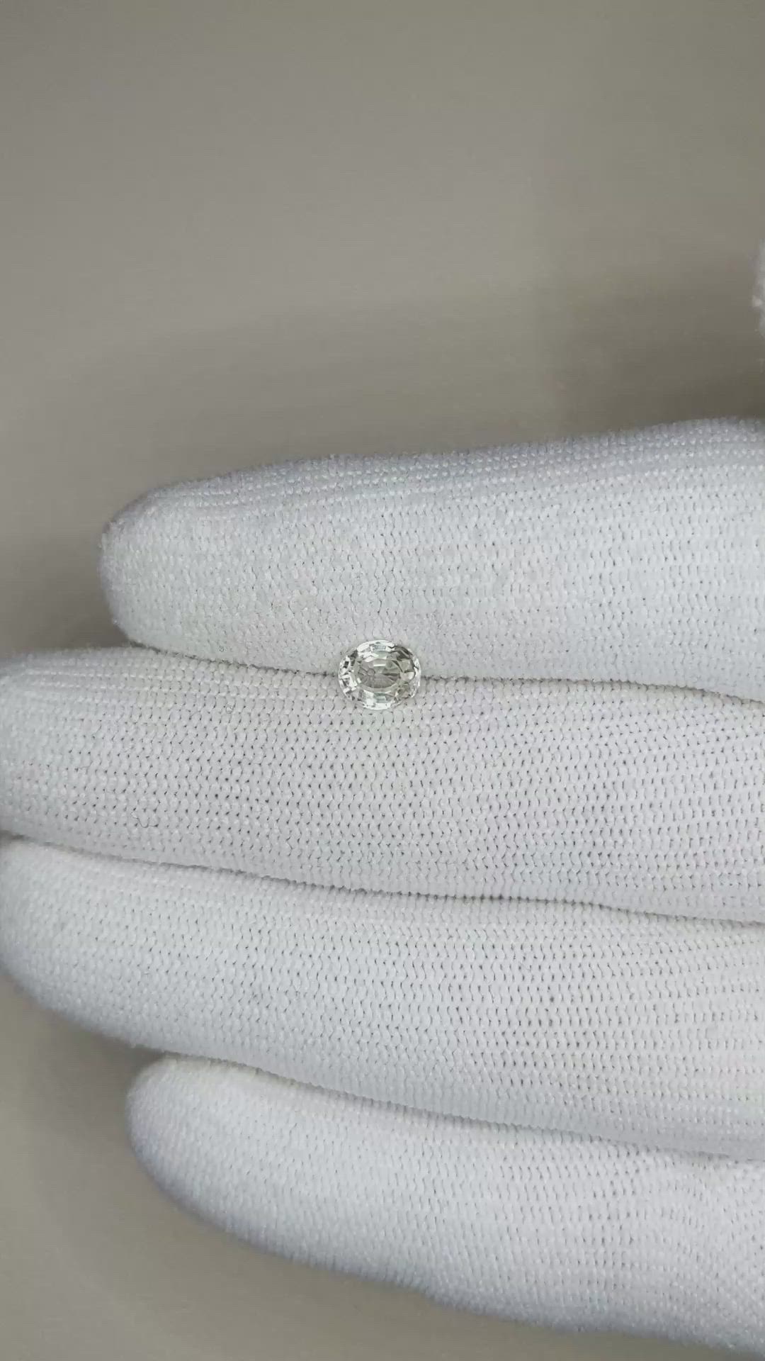 0.81 Ct. Yellow Sapphire from Ceylon (Sri Lanka) Size Video