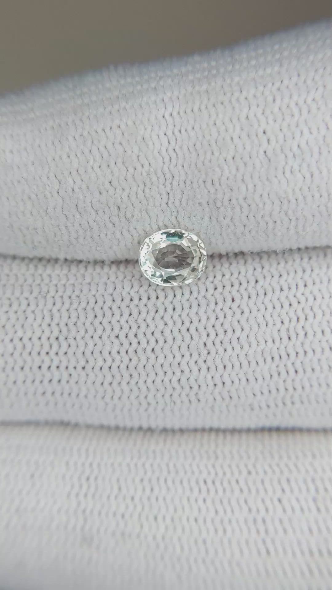 0.81 Ct. Yellow Sapphire from Ceylon (Sri Lanka) Size Video
