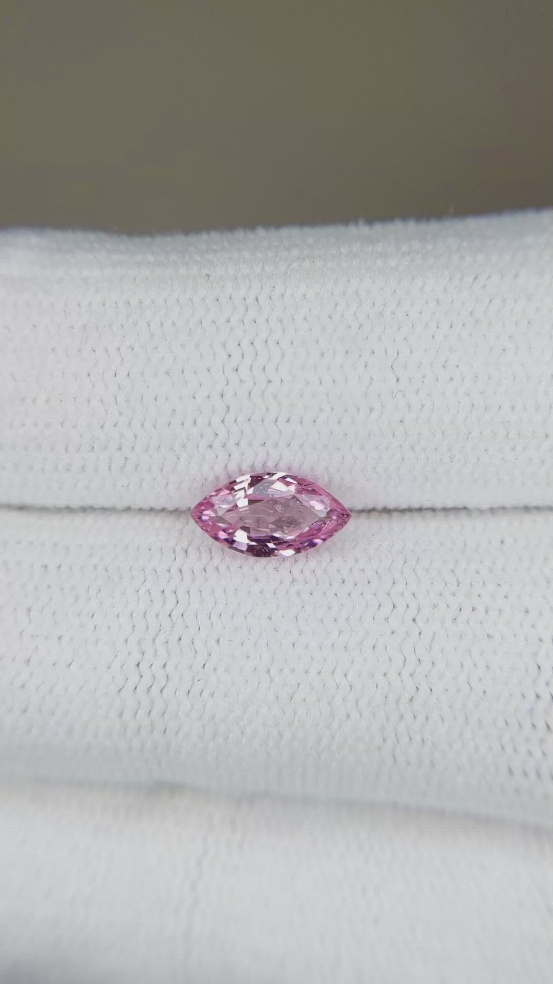 0.81 Ct. Pink Sapphire from Ceylon (Sri Lanka) Size Video