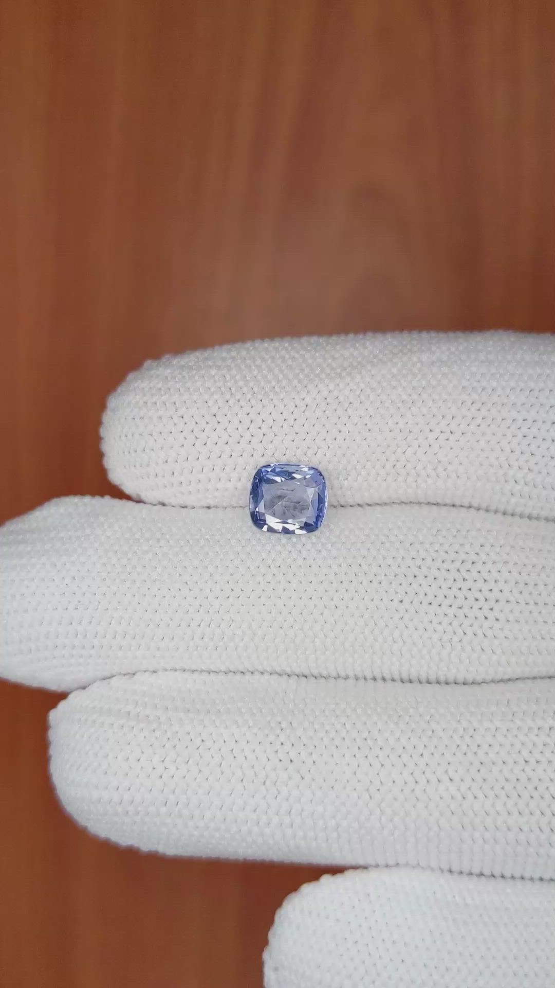 1.50 Ct. Blue Sapphire from Ceylon (Sri Lanka) Size Video