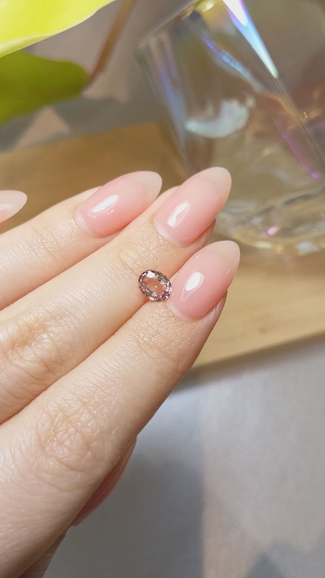 0.94 Ct. Pink Sapphire from Ceylon (Sri Lanka) Size Video