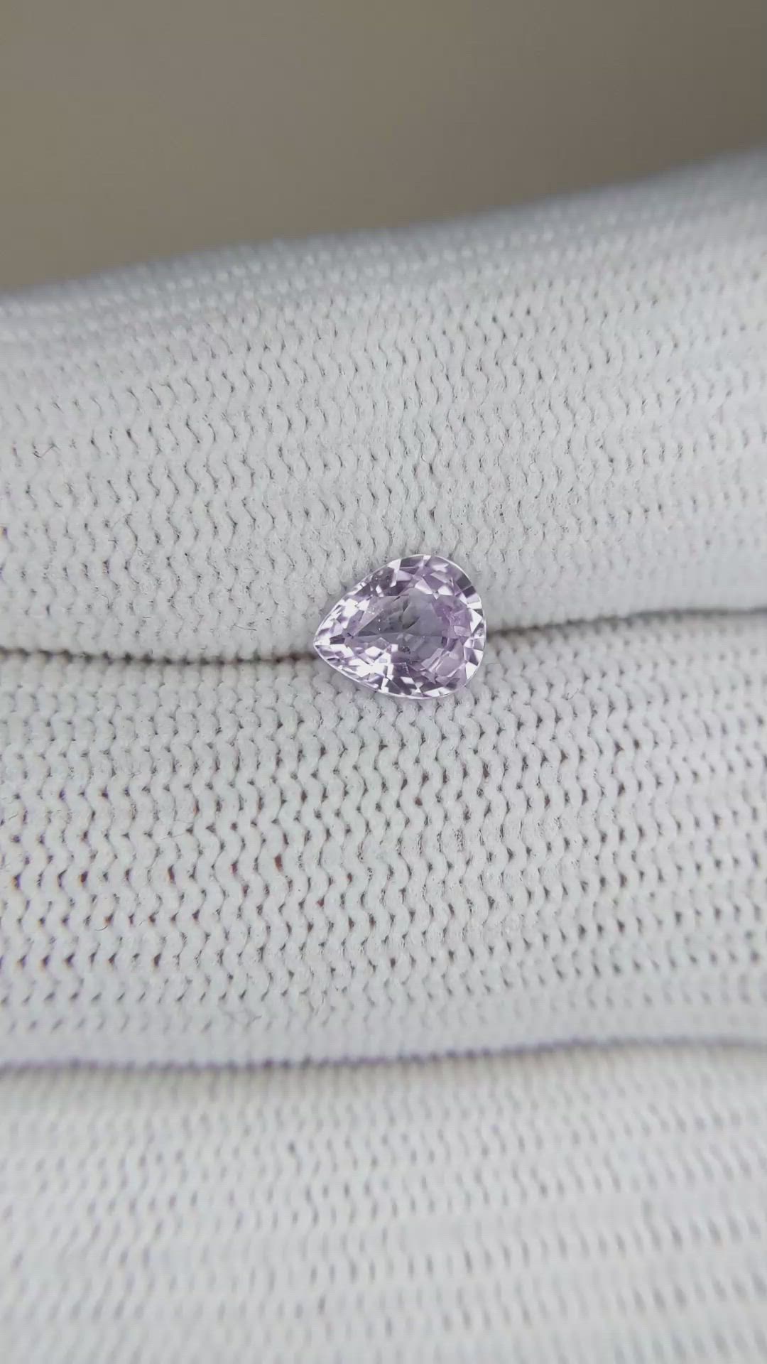0.91 Ct. Pink Sapphire from Ceylon (Sri Lanka) Size Video