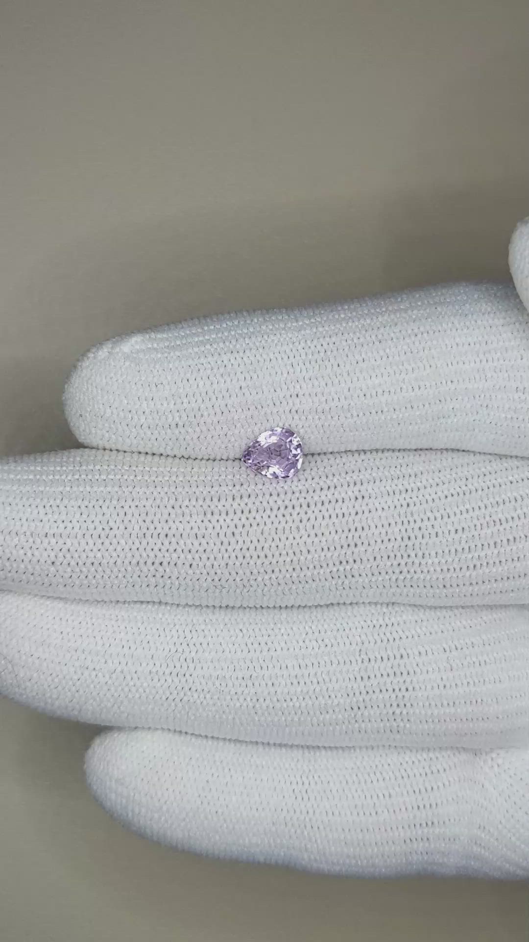 0.91 Ct. Pink Sapphire from Ceylon (Sri Lanka) Size Video