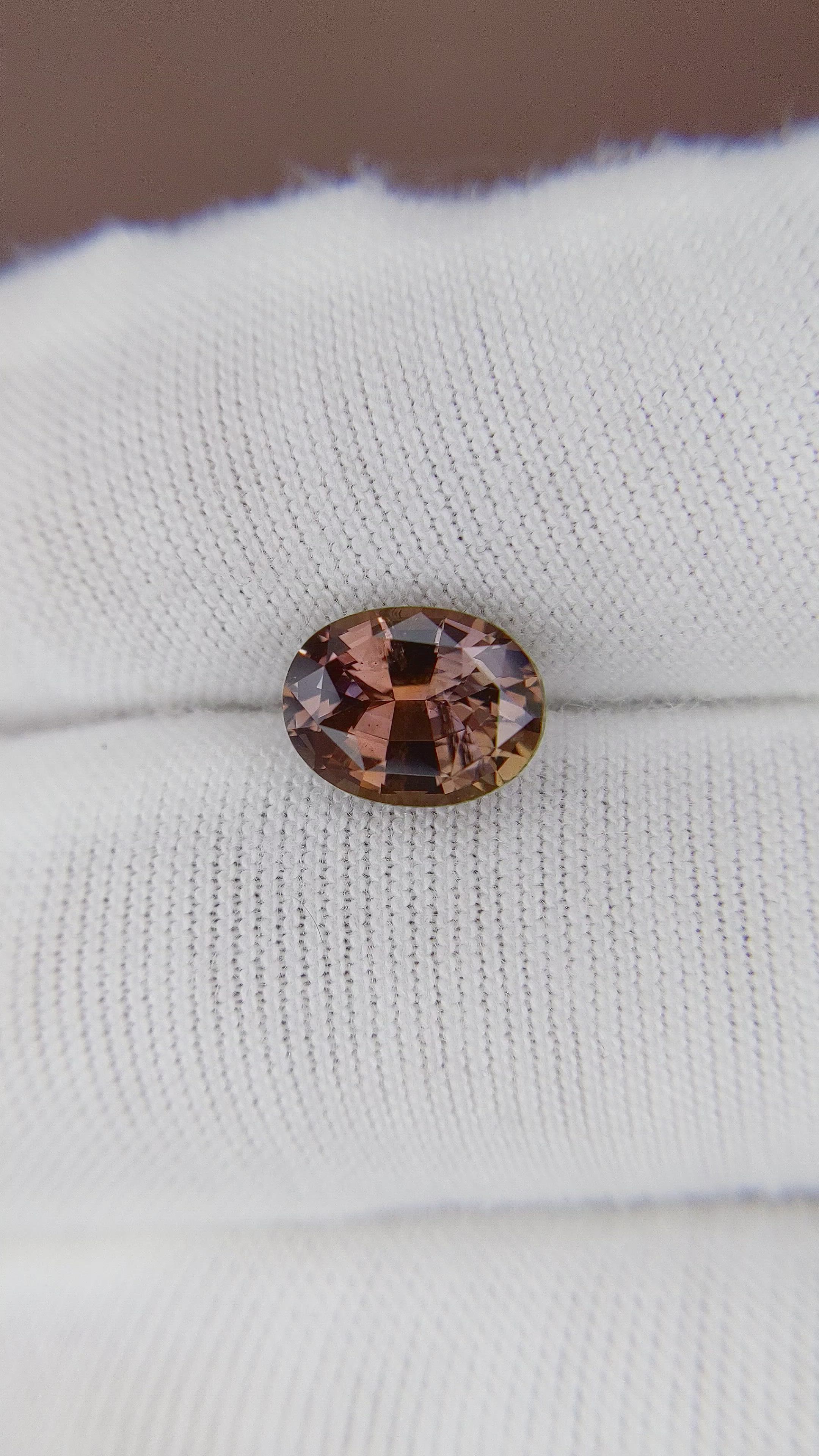 2.35 Ct. Brown Sapphire from Madagascar Size Video