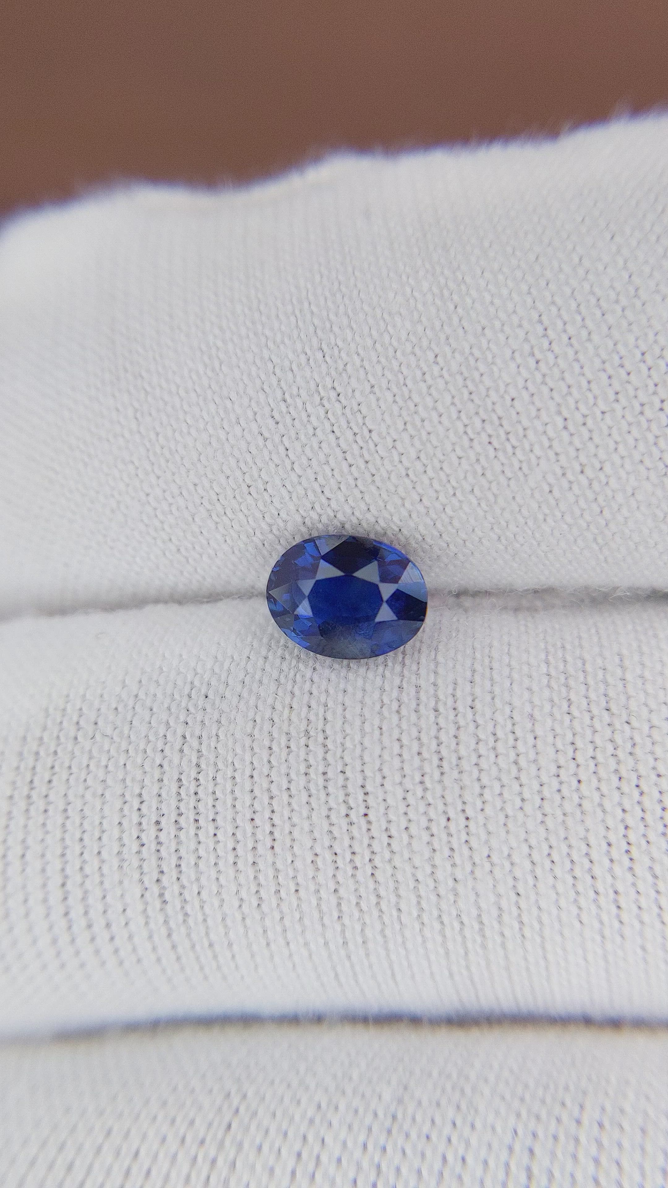 1.06 Ct. Blue Sapphire from Tanzania Size Video