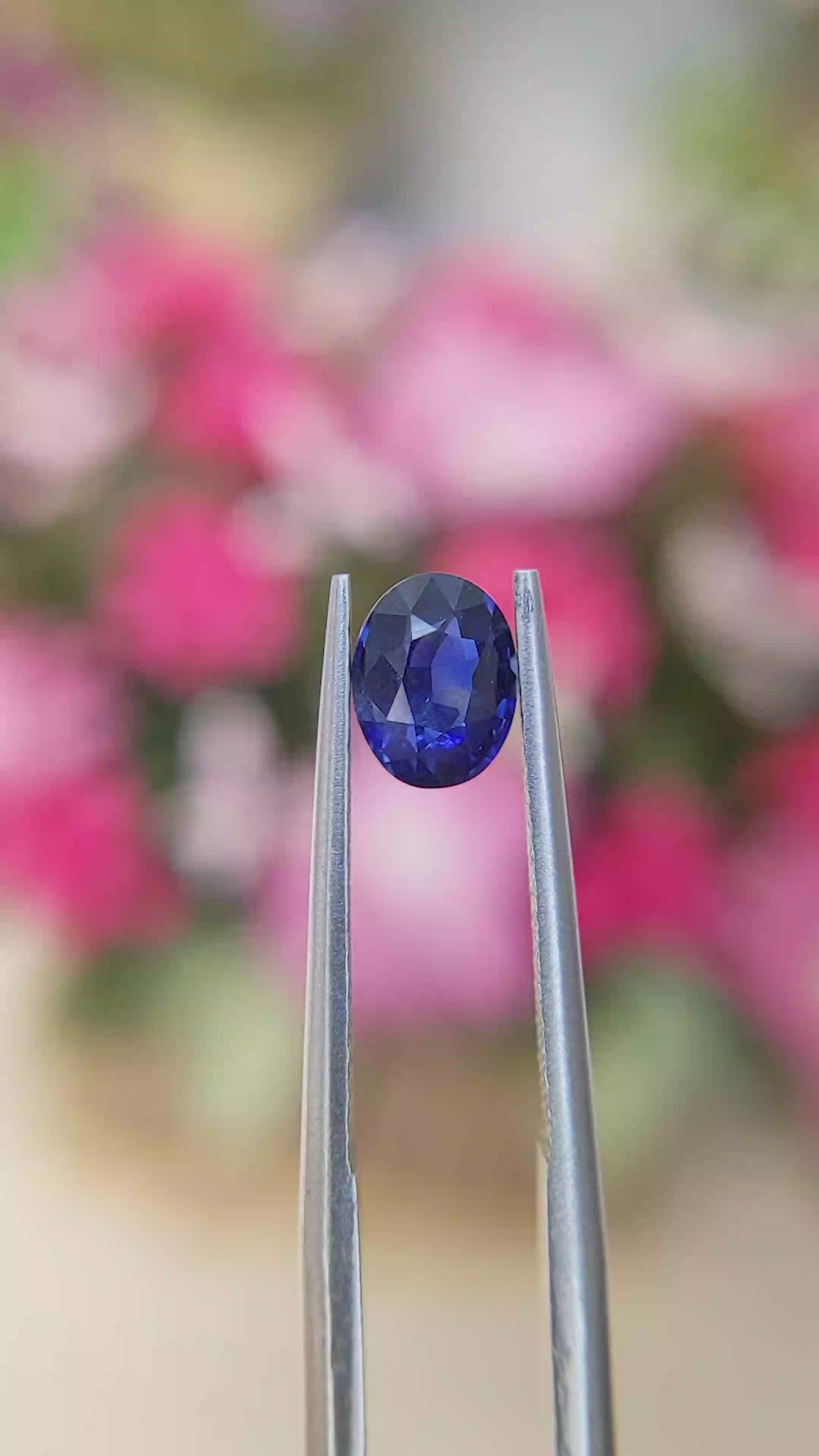 1.06 Ct. Blue Sapphire from Tanzania Size Video