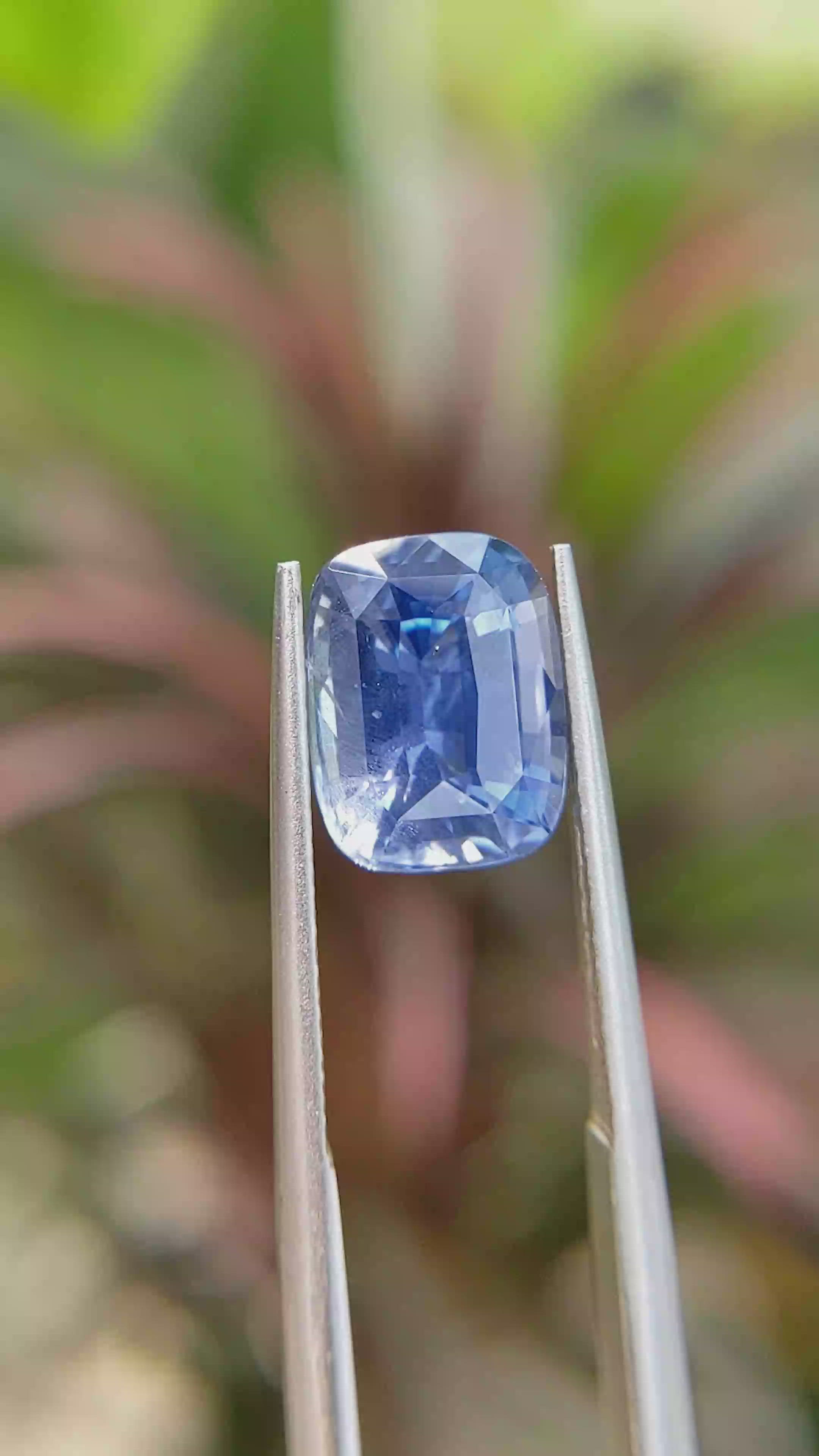 4.28 Ct. Blue Sapphire from Ceylon (Sri Lanka) Size Video