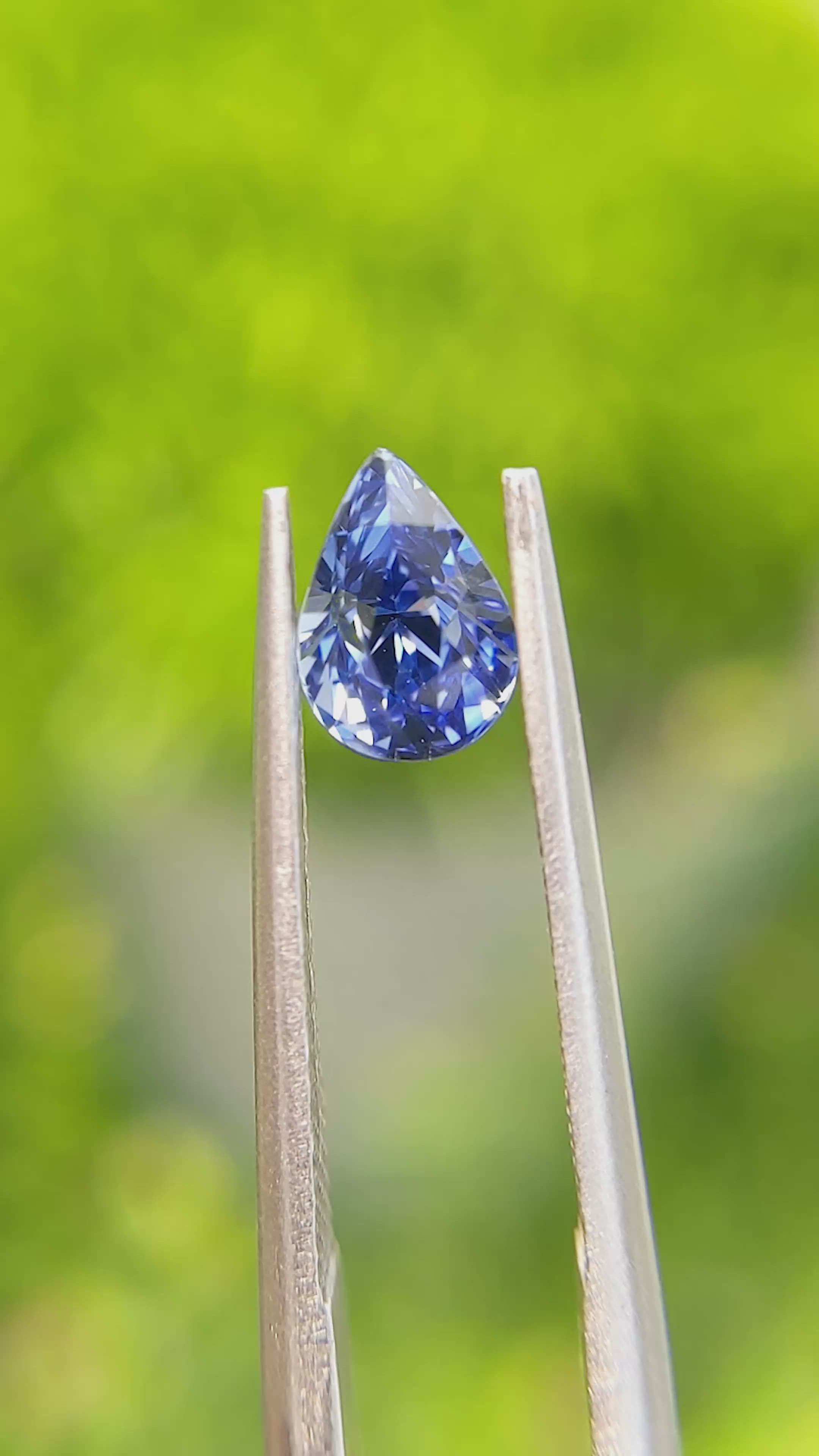 1.16 Ct. Blue Sapphire from Madagascar Size Video